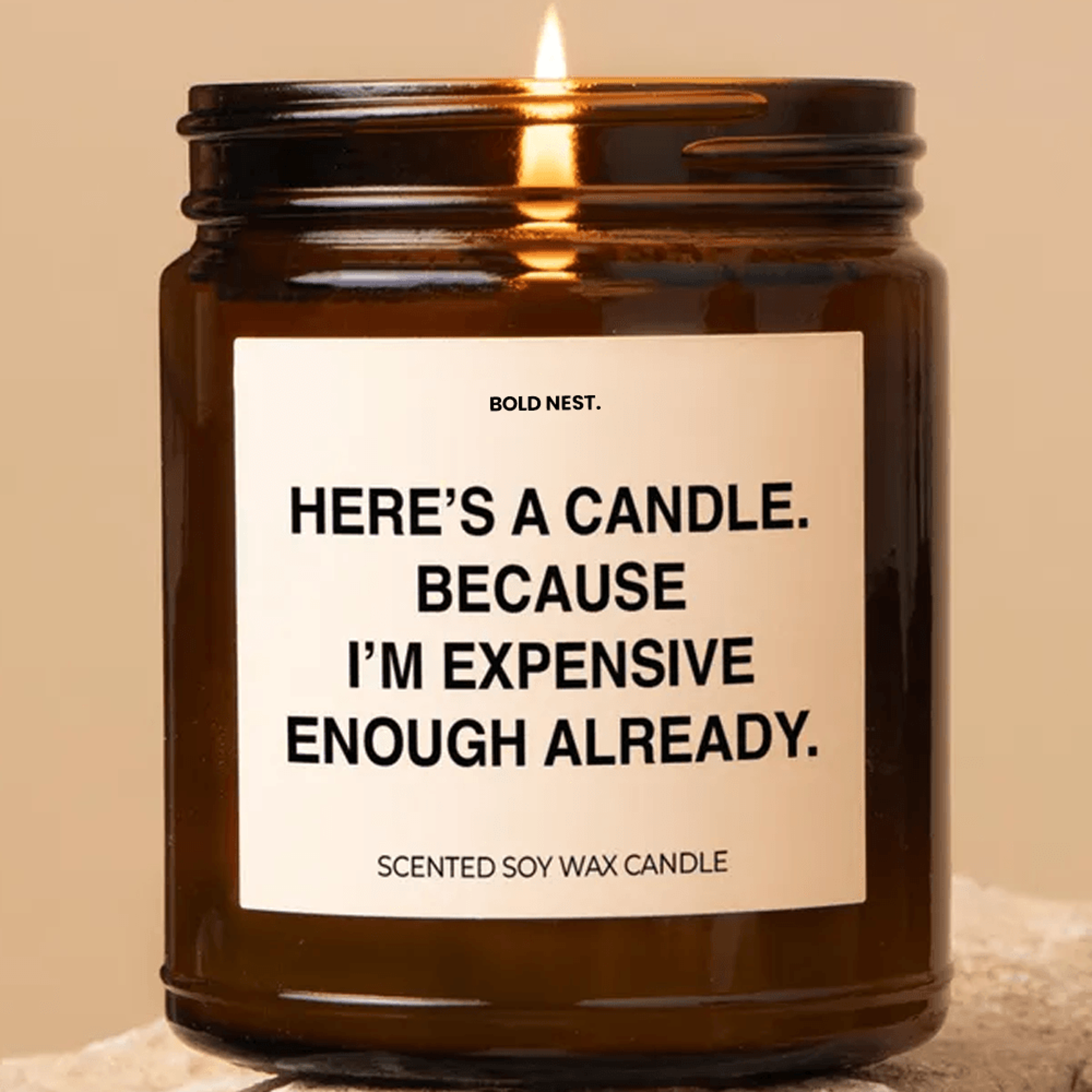 funny mother's day candle gift from kids scented soy candle for mom