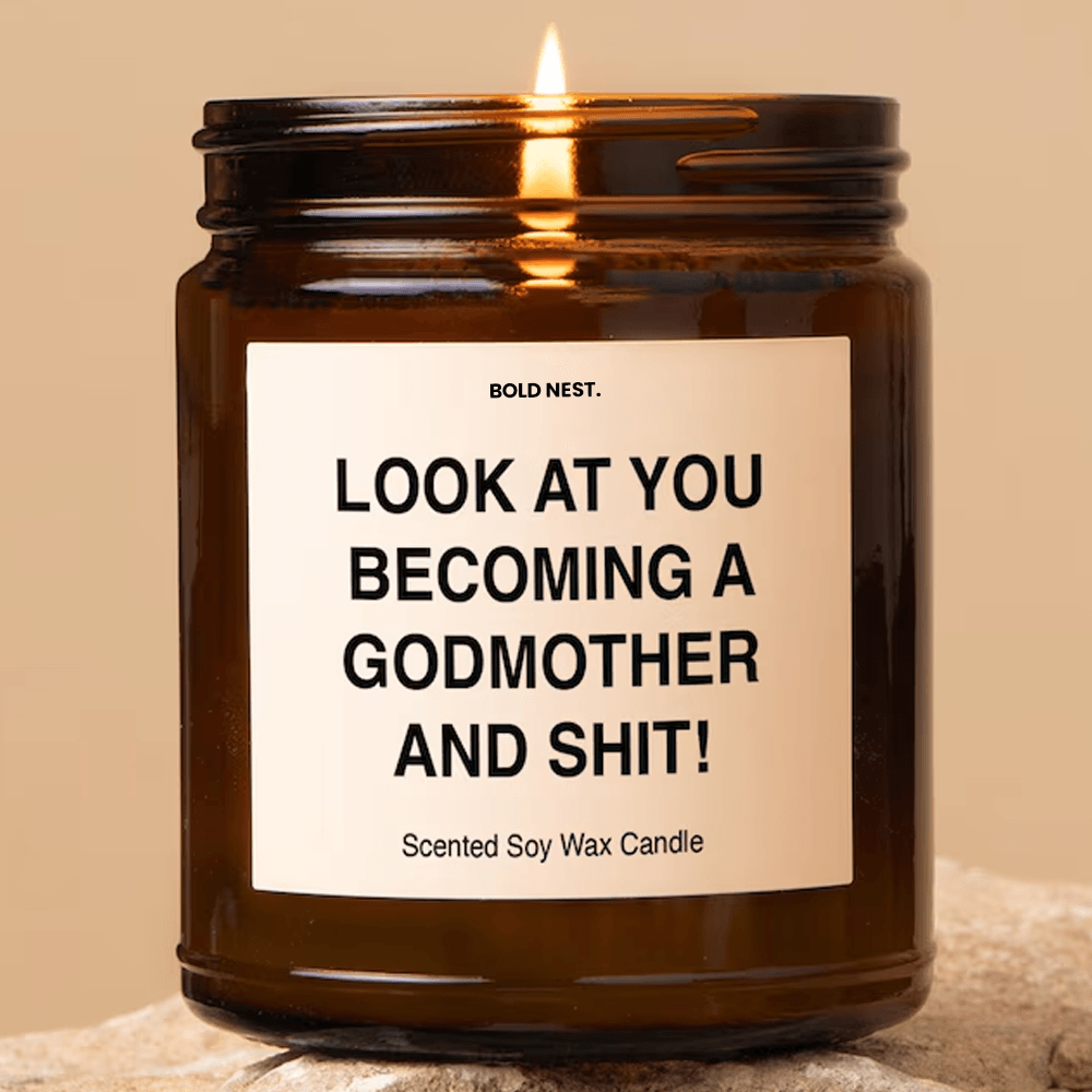 funny godmother proposal scented soy candle will you be my godmother gift
