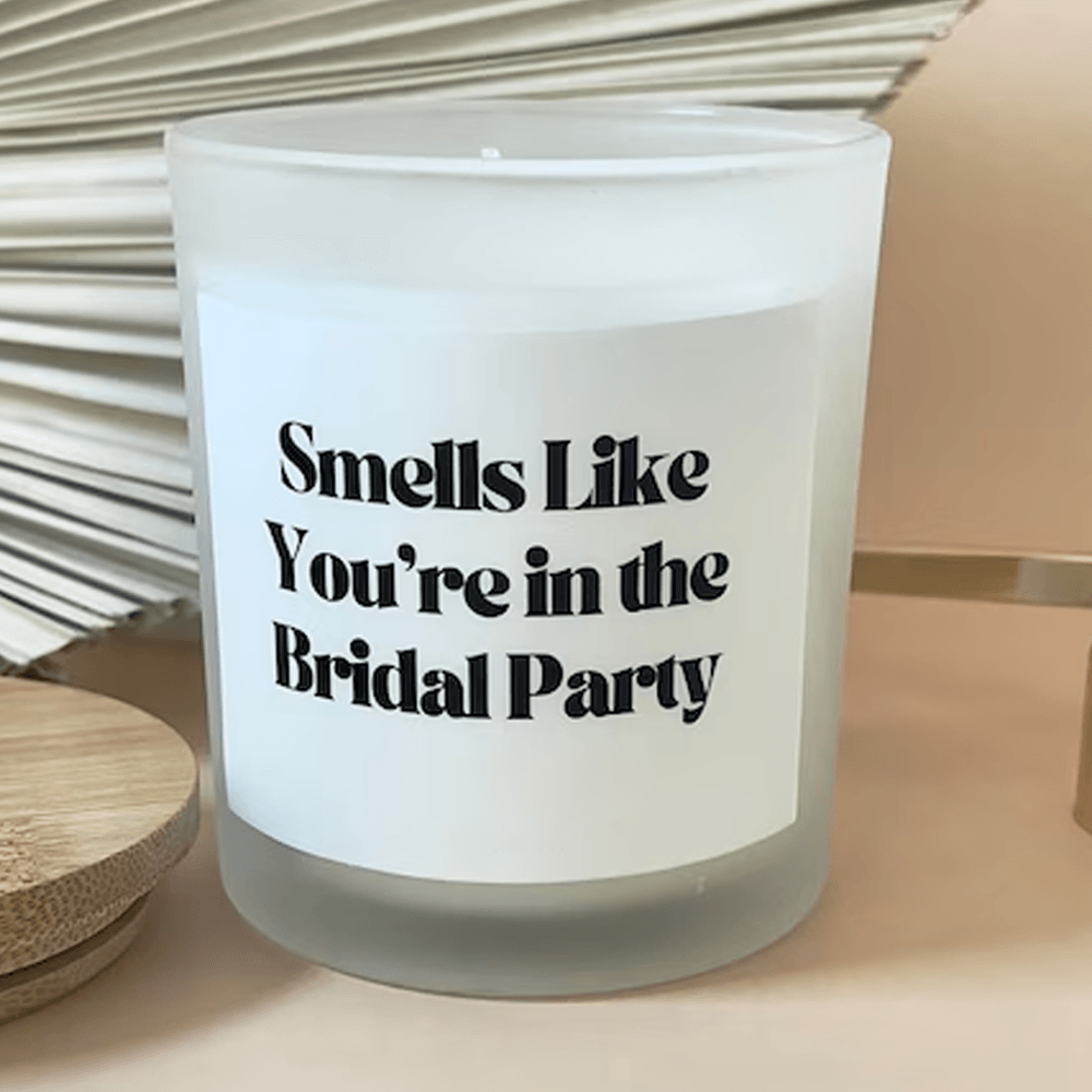 bridal party proposal candle gift, you're in the bridal party candle, bridesmaid proposal gift, wedding candle