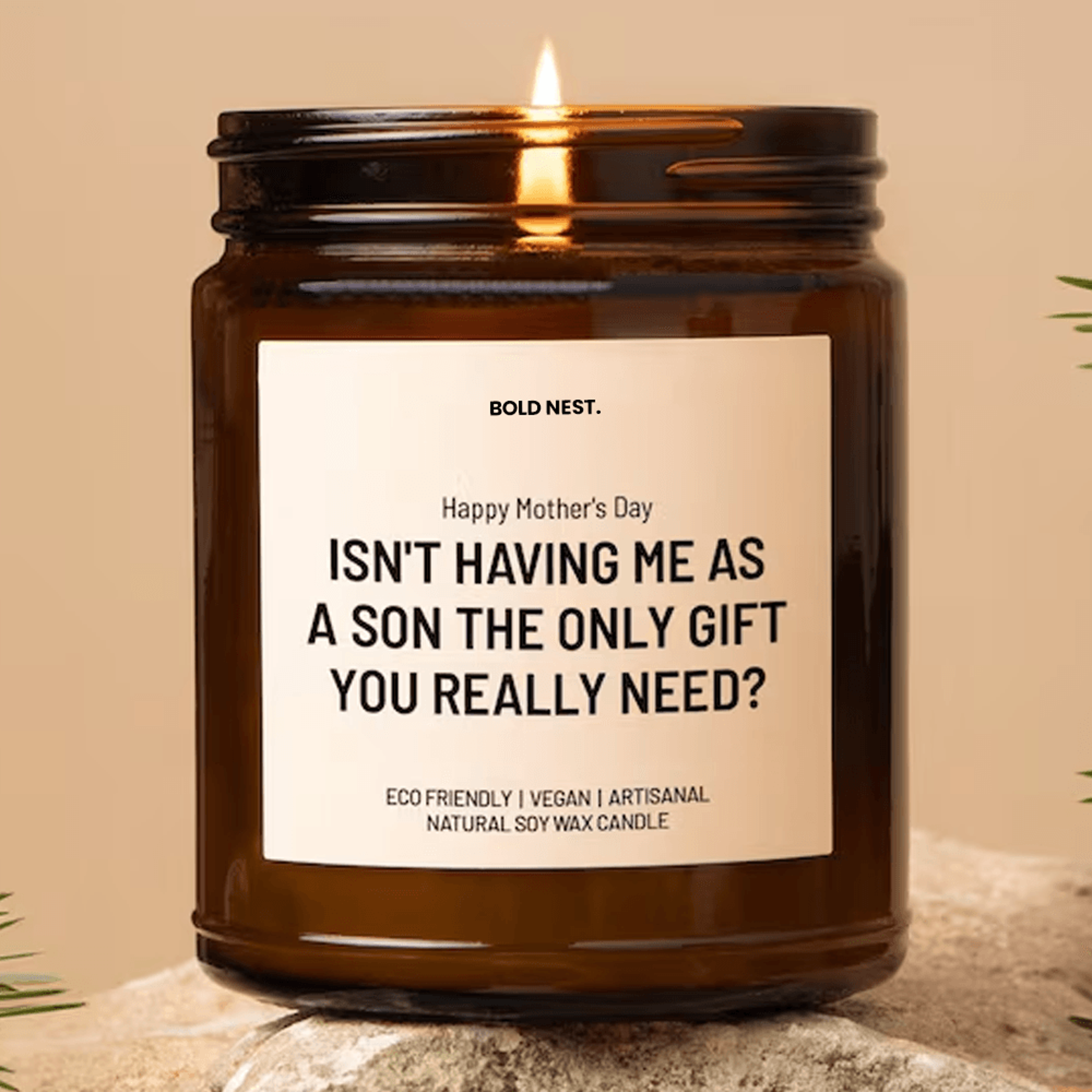 funny son mother's day candle gift for mom scented soy wax candle