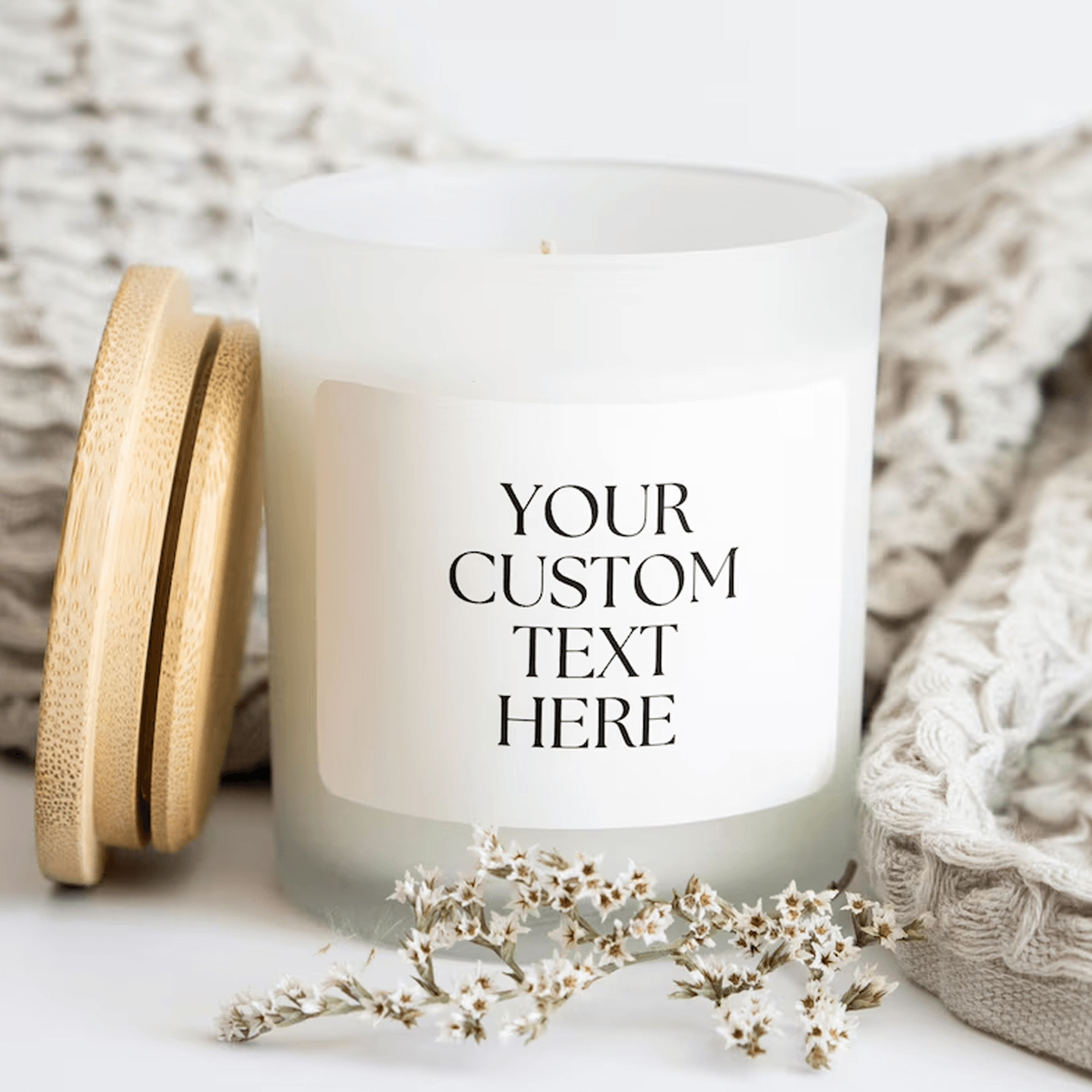 custom text candle gift, personalized candle, custom message candle, unique gift for any occasion