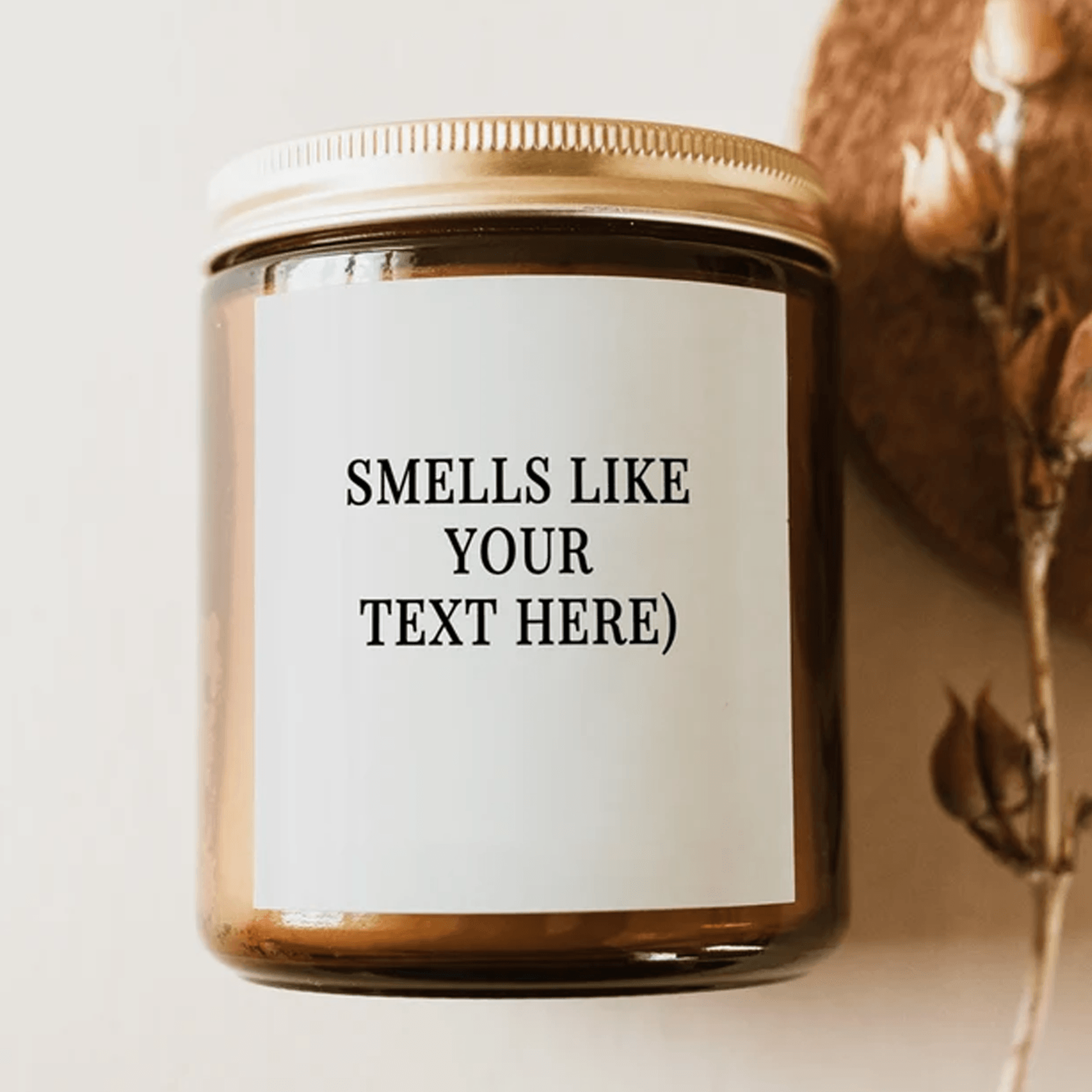 personalized smells like candle, custom funny candle gift, your text candle, unique birthday gift, custom scented candle
