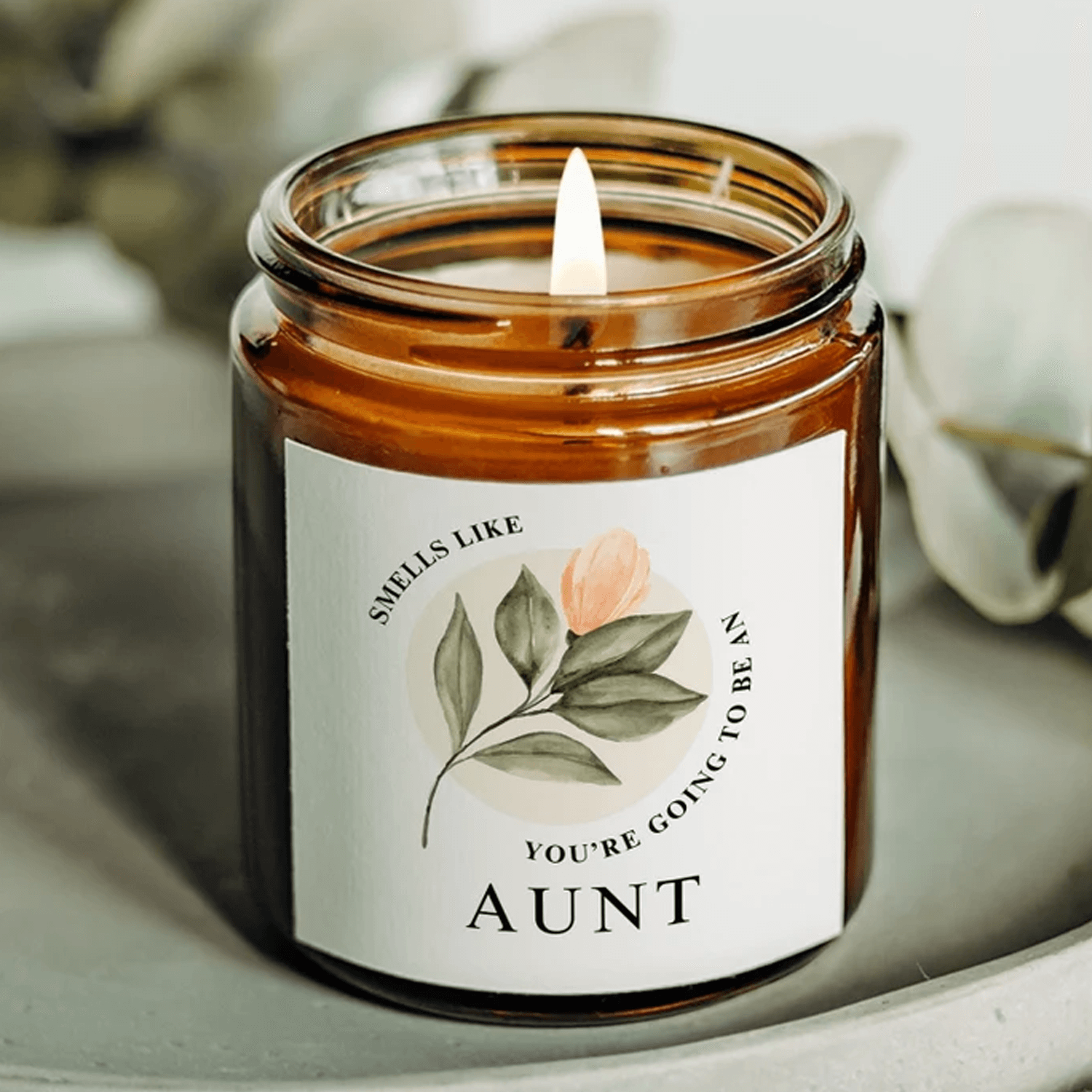 you're going to be an aunt candle, aunt pregnancy announcement gift, baby reveal candle, new aunt gift, aunt-to-be surpr