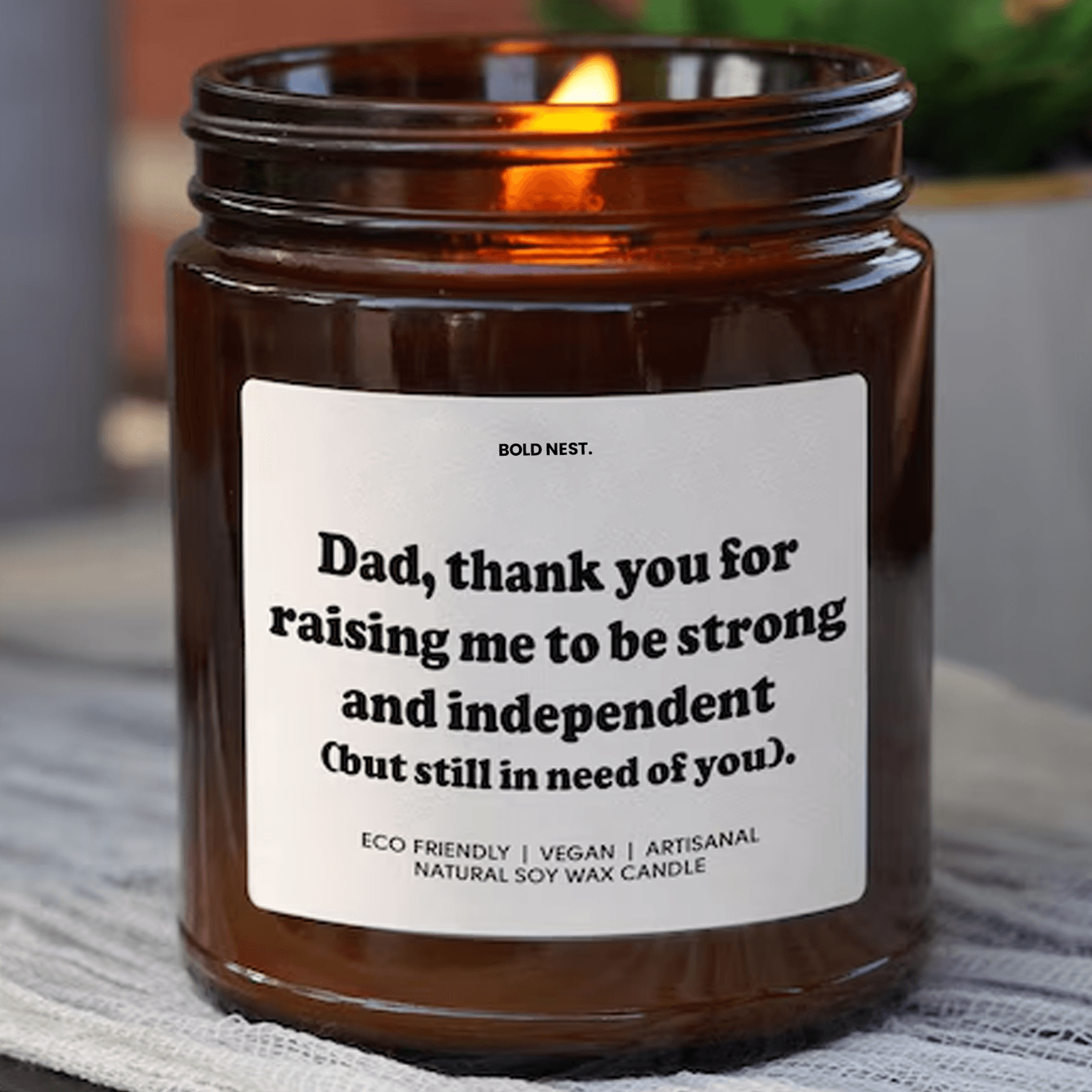 thank you mom gift for raising a strong independent woman keepsake