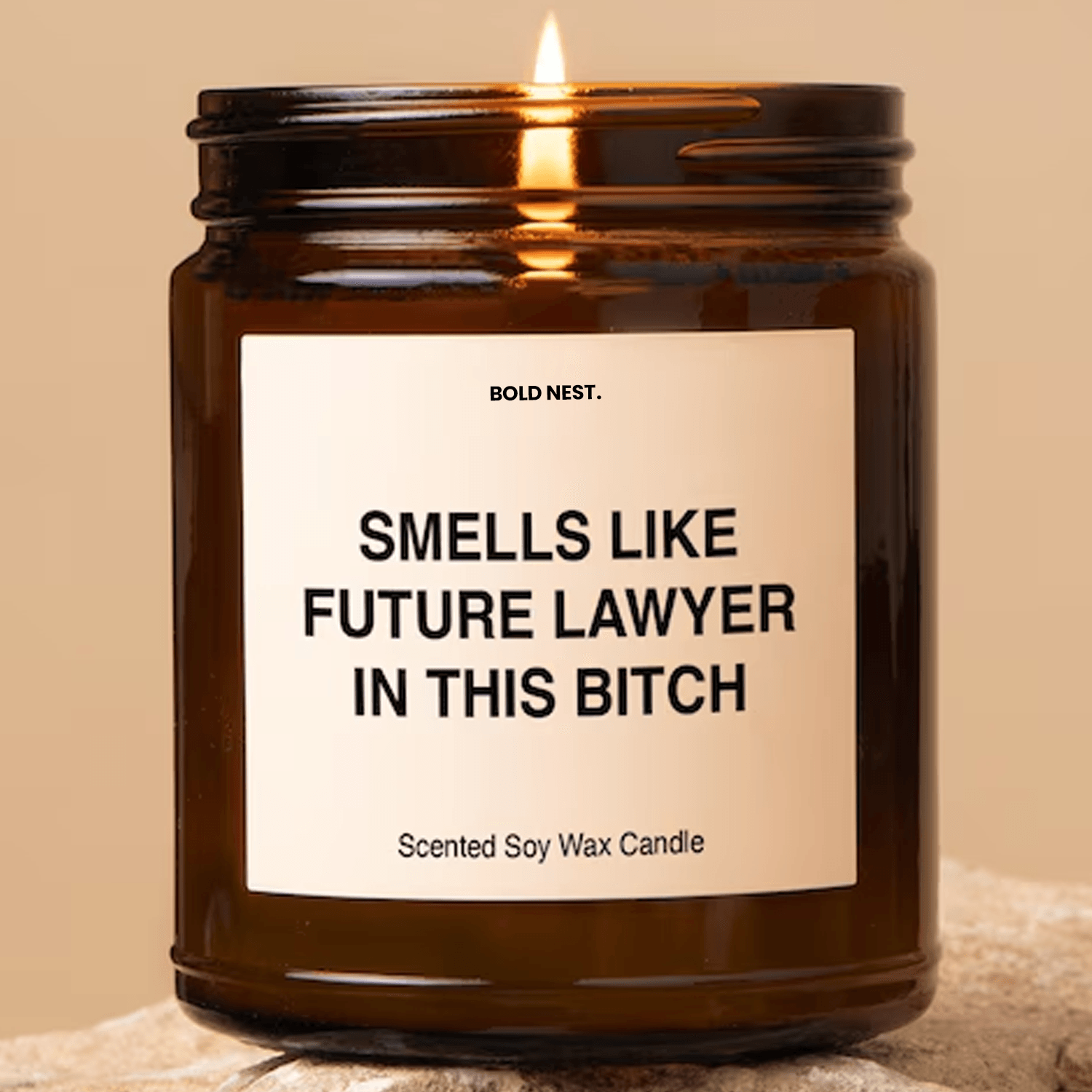 future lawyer scented soy candle funny law school graduation gift