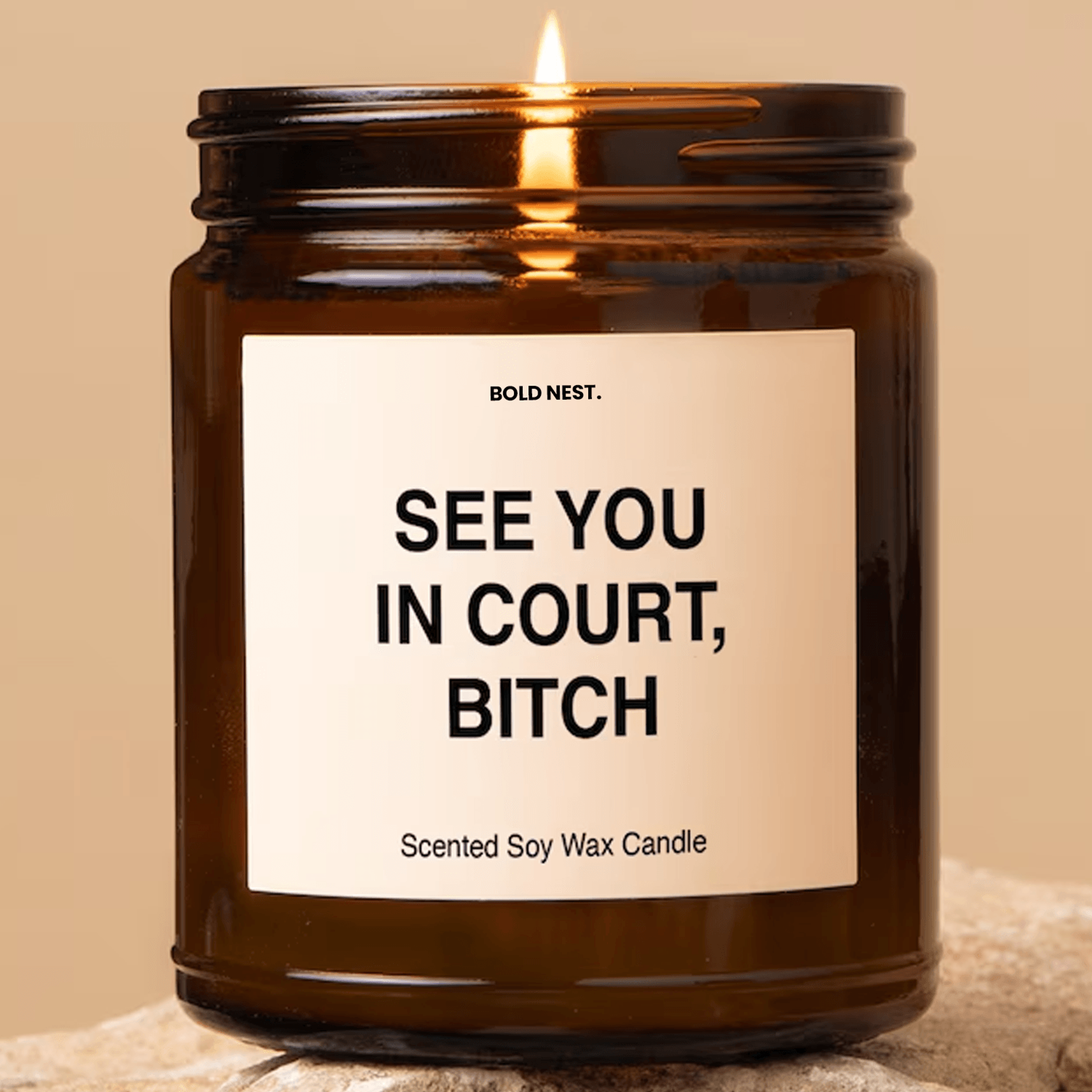see you in court funny lawyer candle law school graduation gift