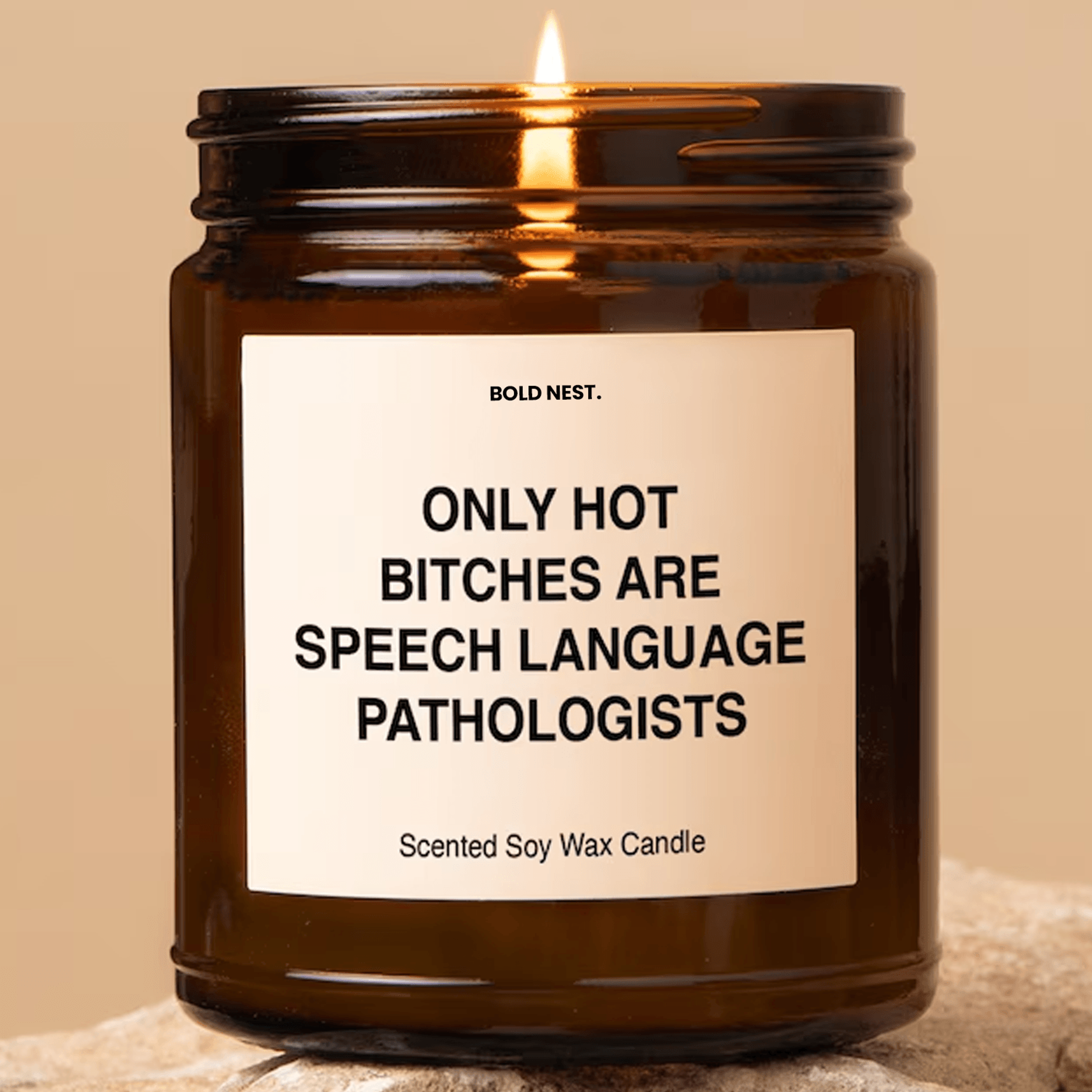 funny speech language pathologist candle gift for slps