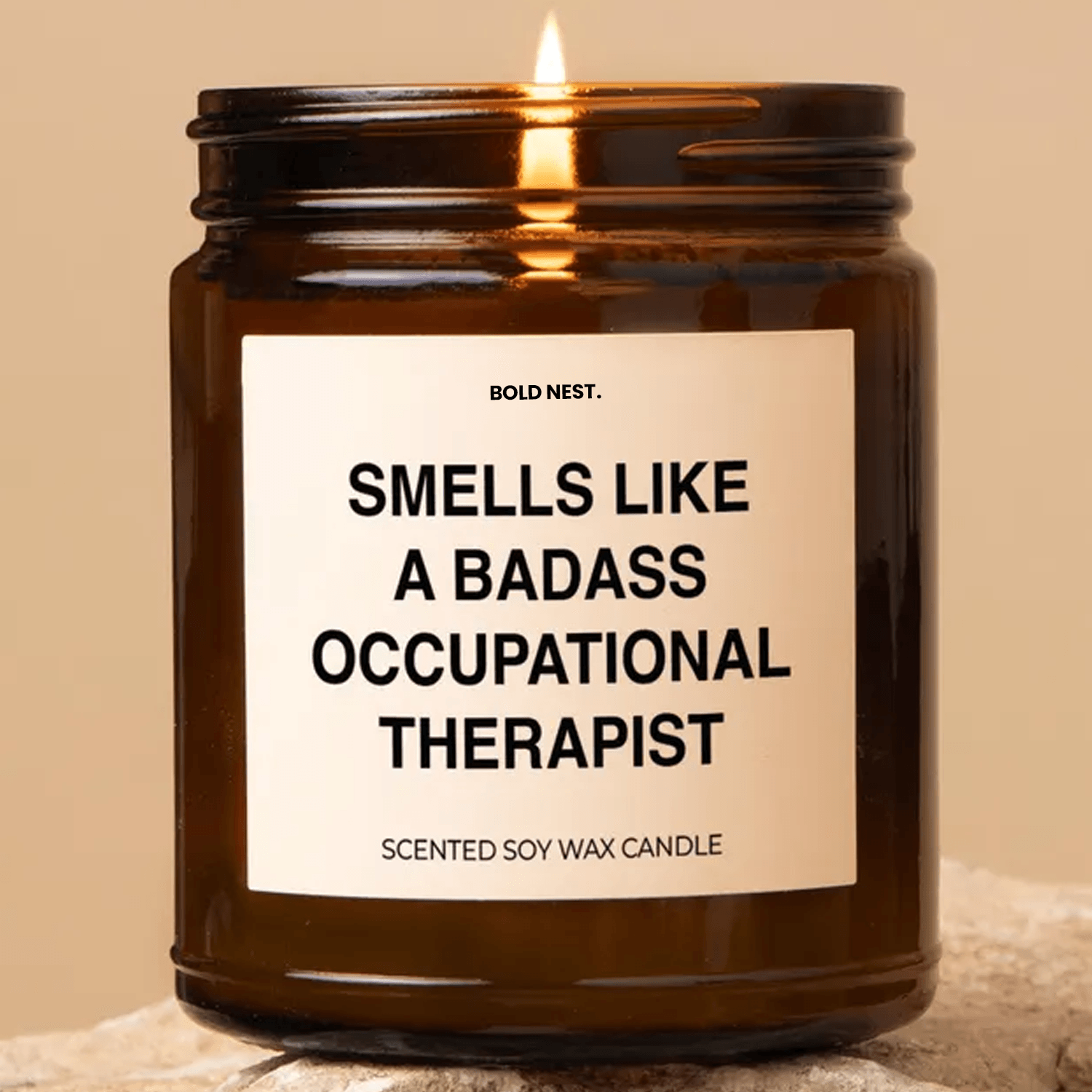 badass occupational therapist candle funny ot appreciation gift