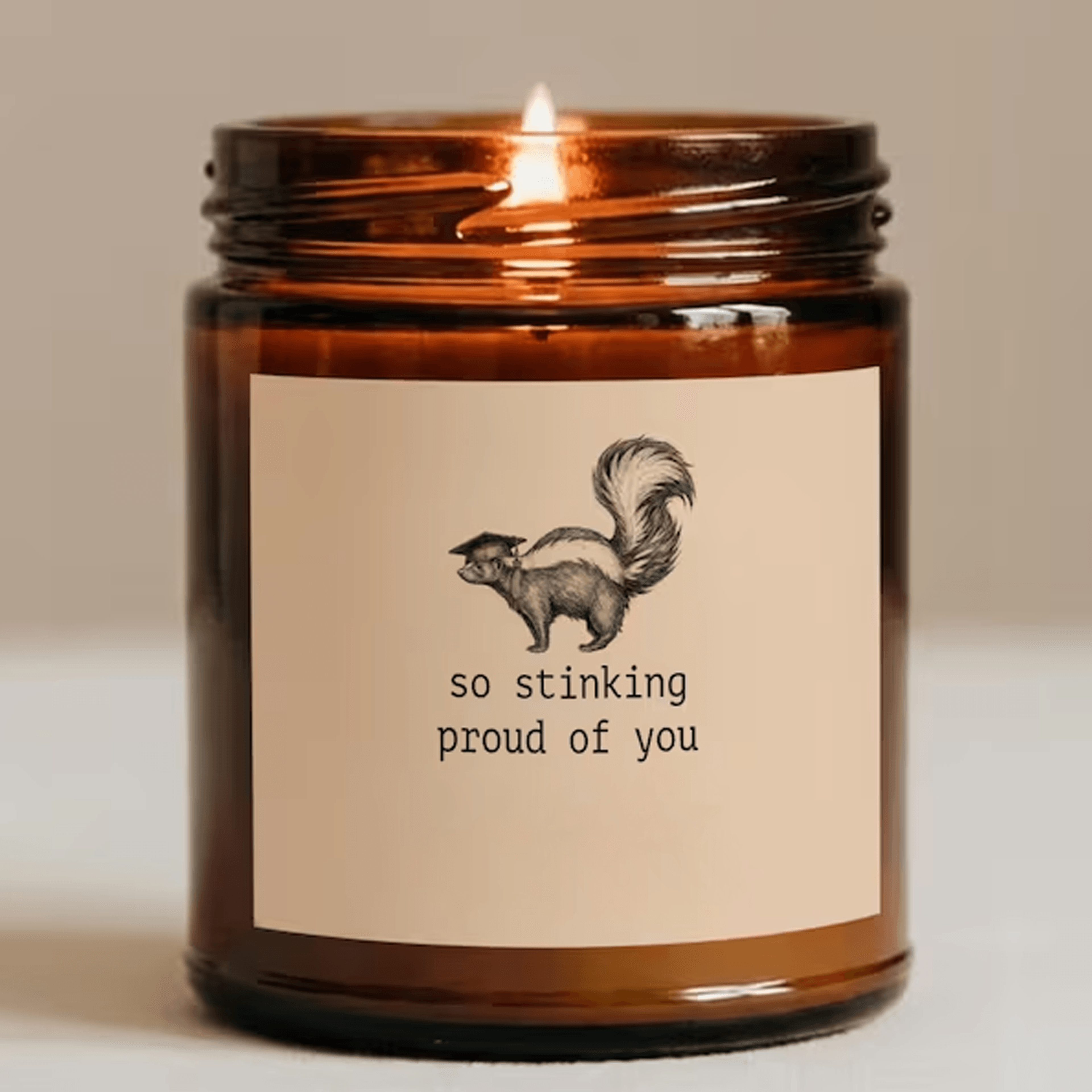 so stinking proud of you graduation candle funny graduation gift
