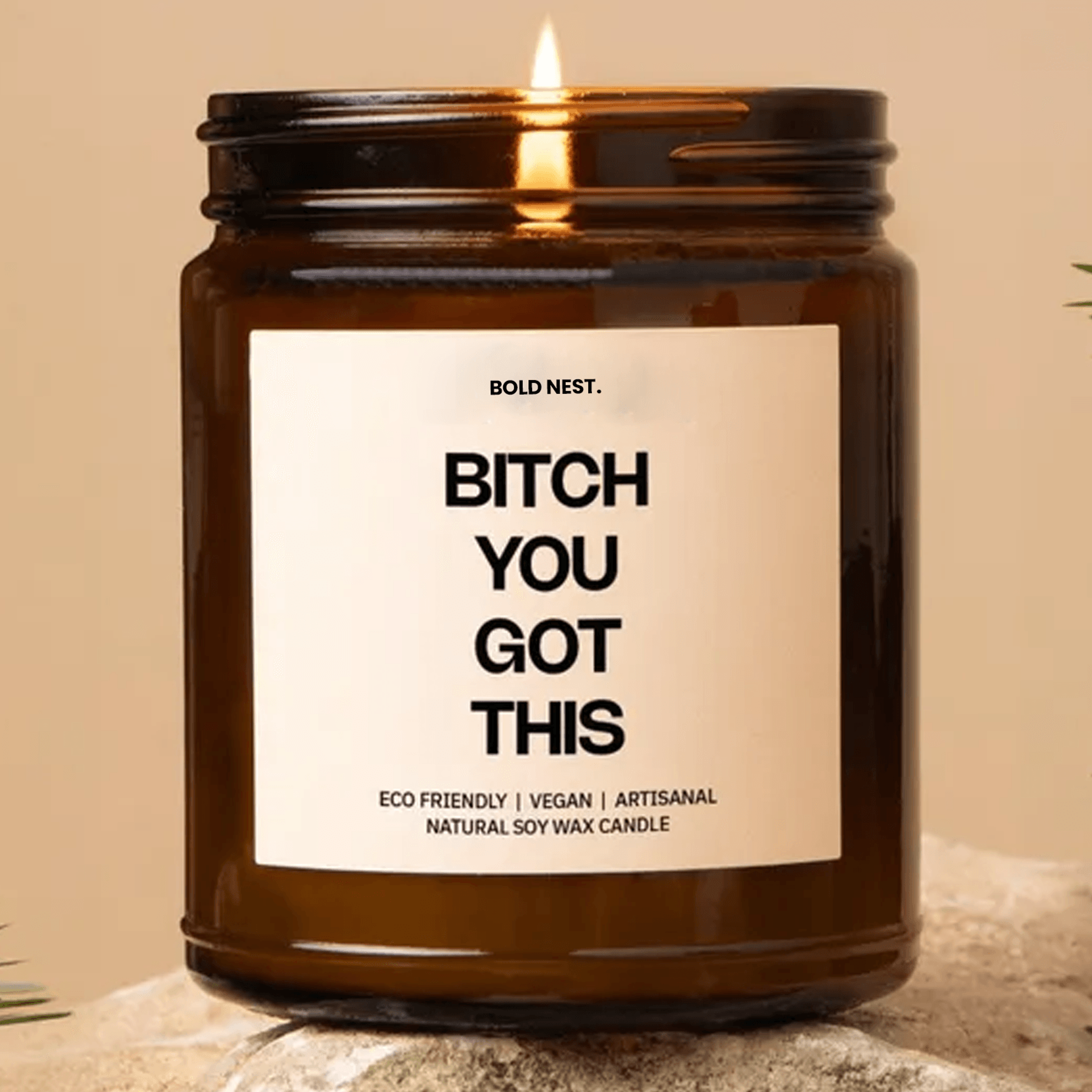 bitch you got this motivational candle encouragement gift