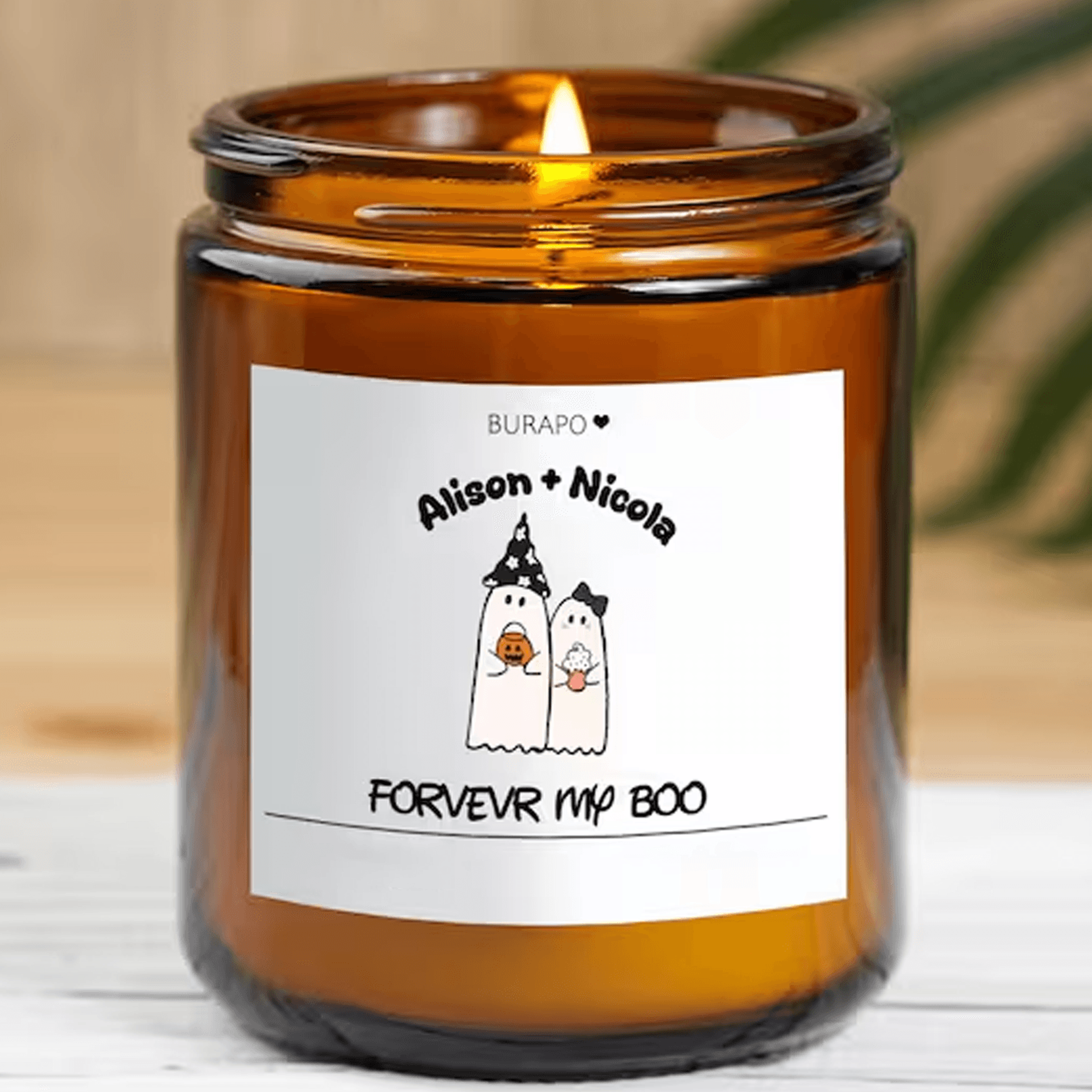 you're my boo halloween candle, cute ghost candle gift, spooky couple decor, romantic 9oz soy candle
