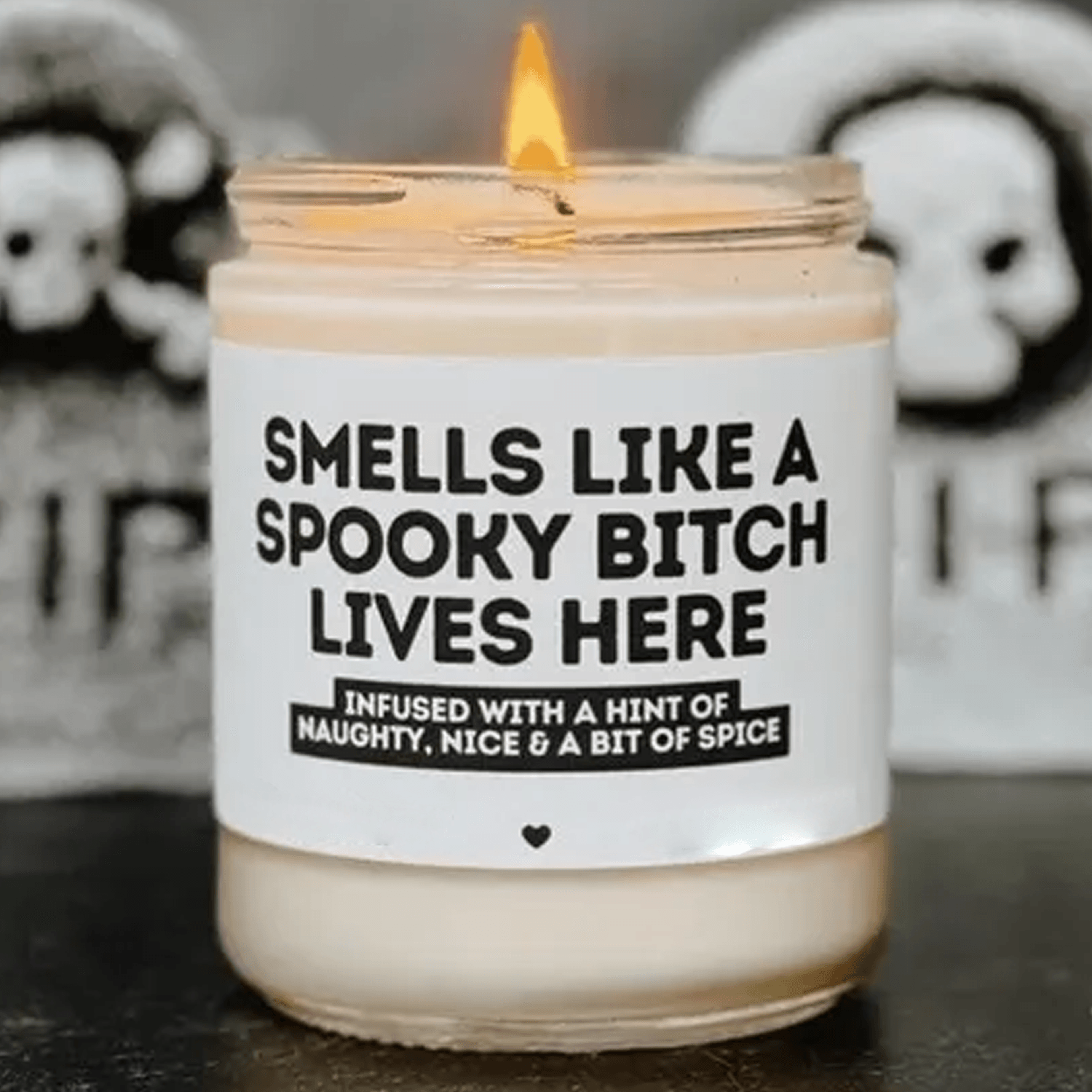 spooky witch halloween candle, funny halloween gift, witchy season decor, spooky 9oz soy candle