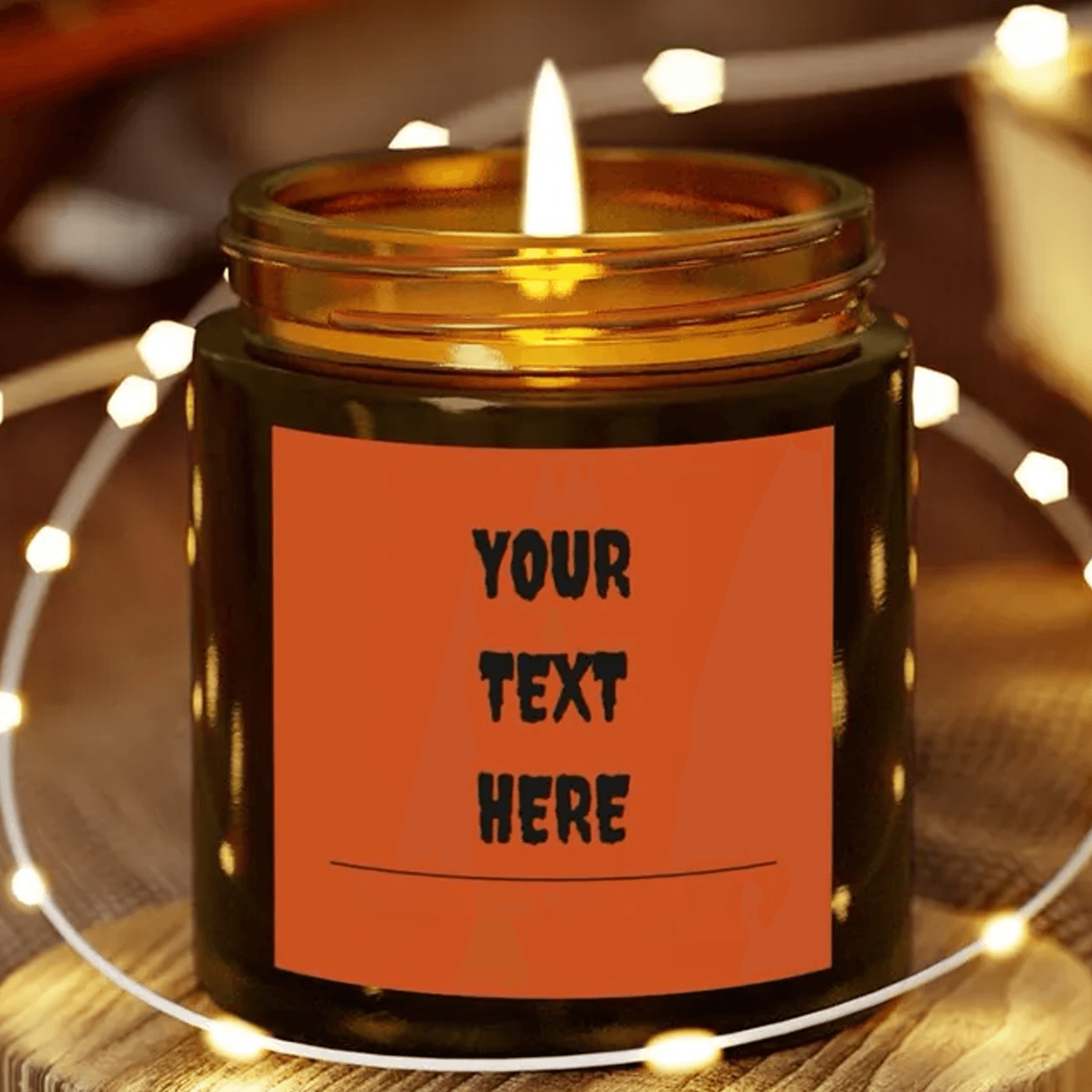 custom halloween candle, personalized spooky season gift, halloween decor, scented 9oz soy candle
