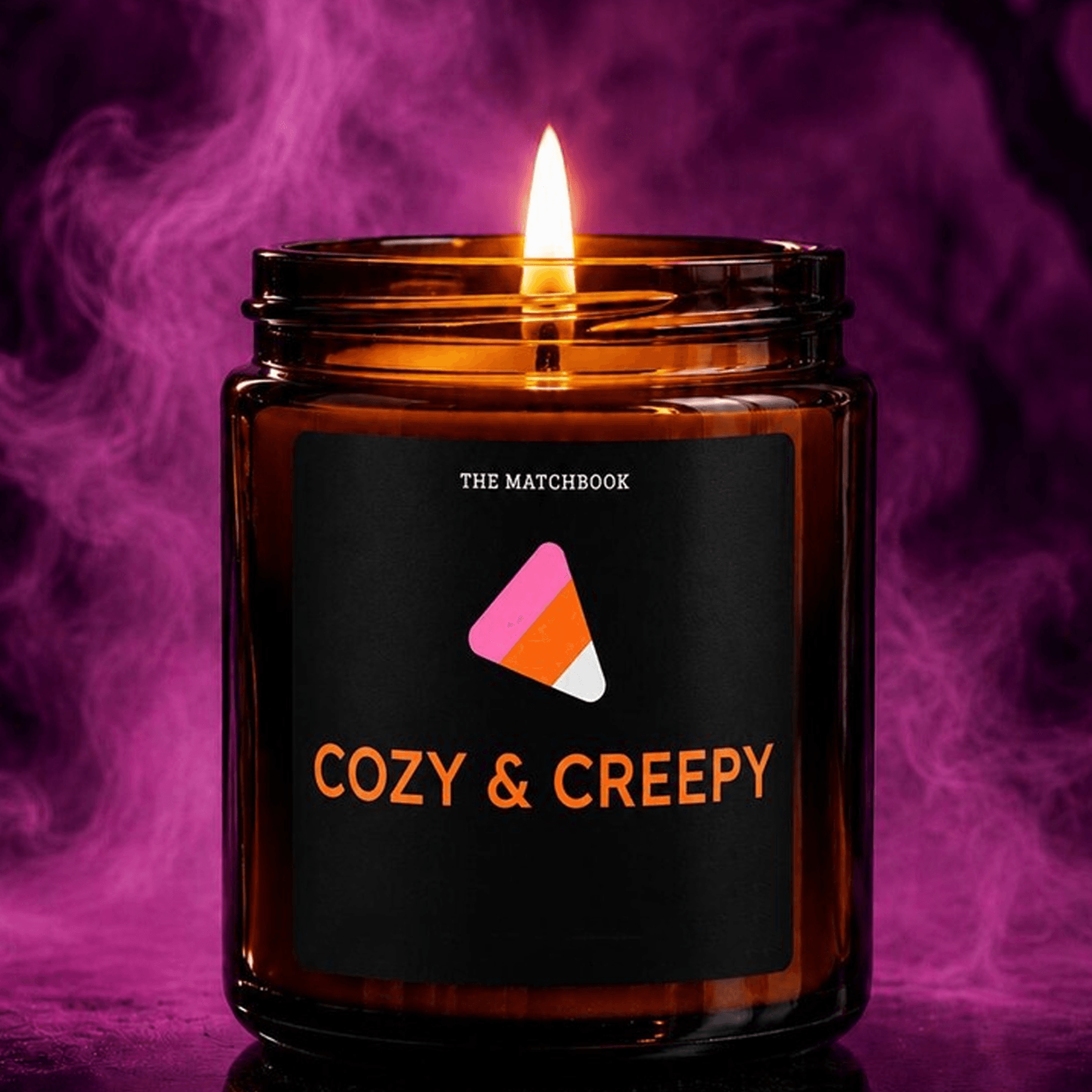 cozy creepy halloween 9oz soy candle, spooky season candle, fall scented candle, halloween decor, gothic gift