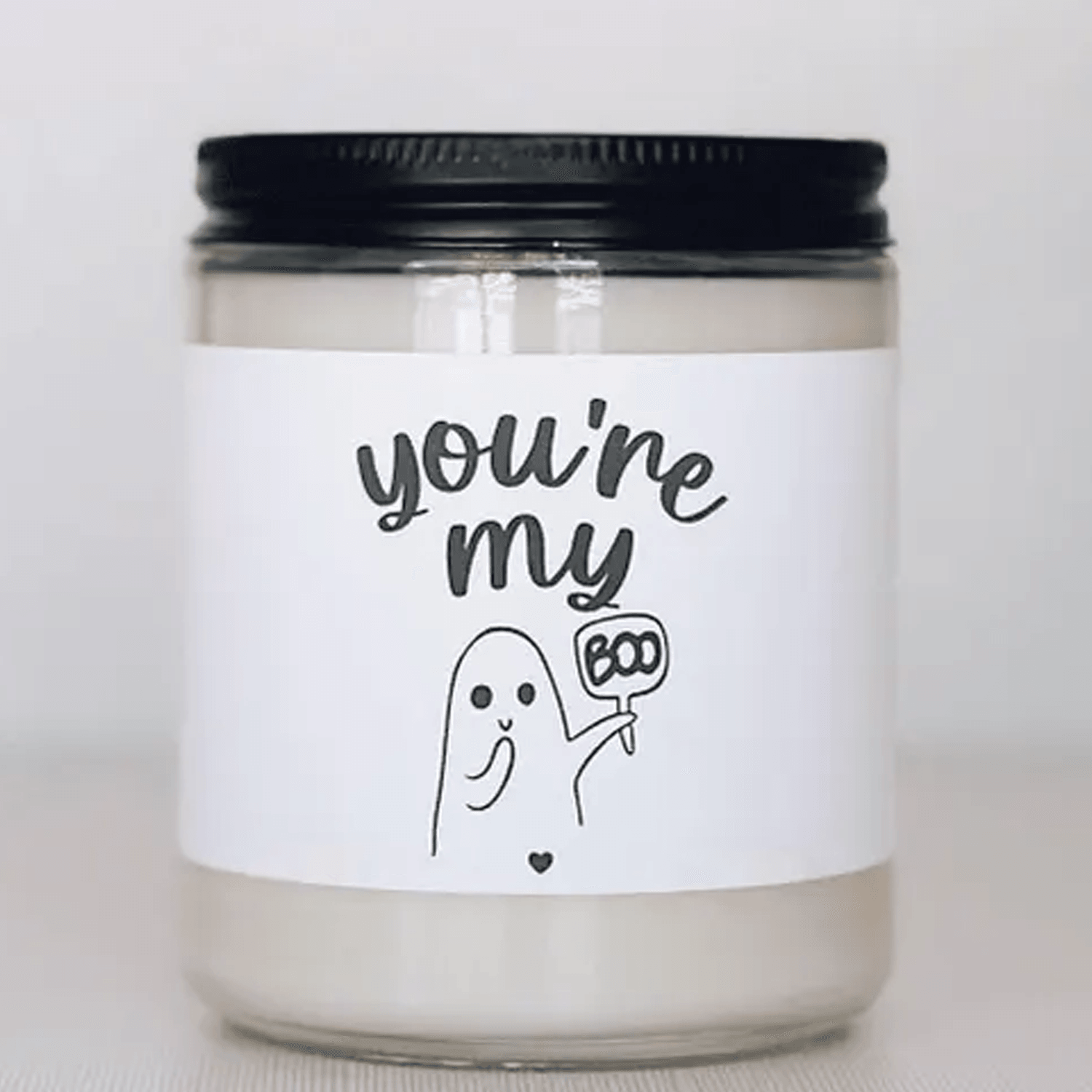 you're my boo 9oz soy candle, romantic halloween candle, cute ghost couple gift, spooky season decor, fall candle