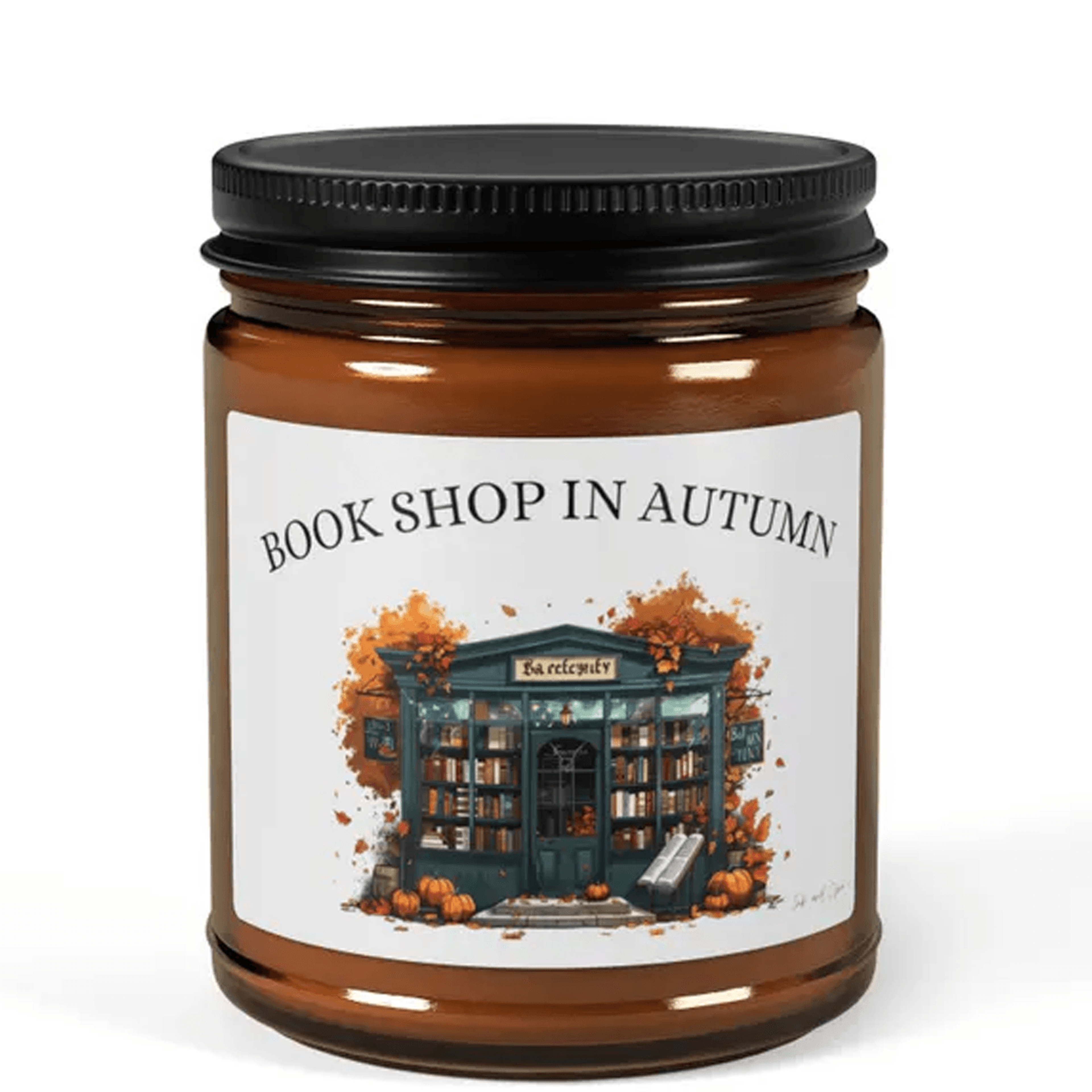 bookshop in autumn 9oz soy candle, book lover candle, fall reading candle, cozy autumn decor, reader gift