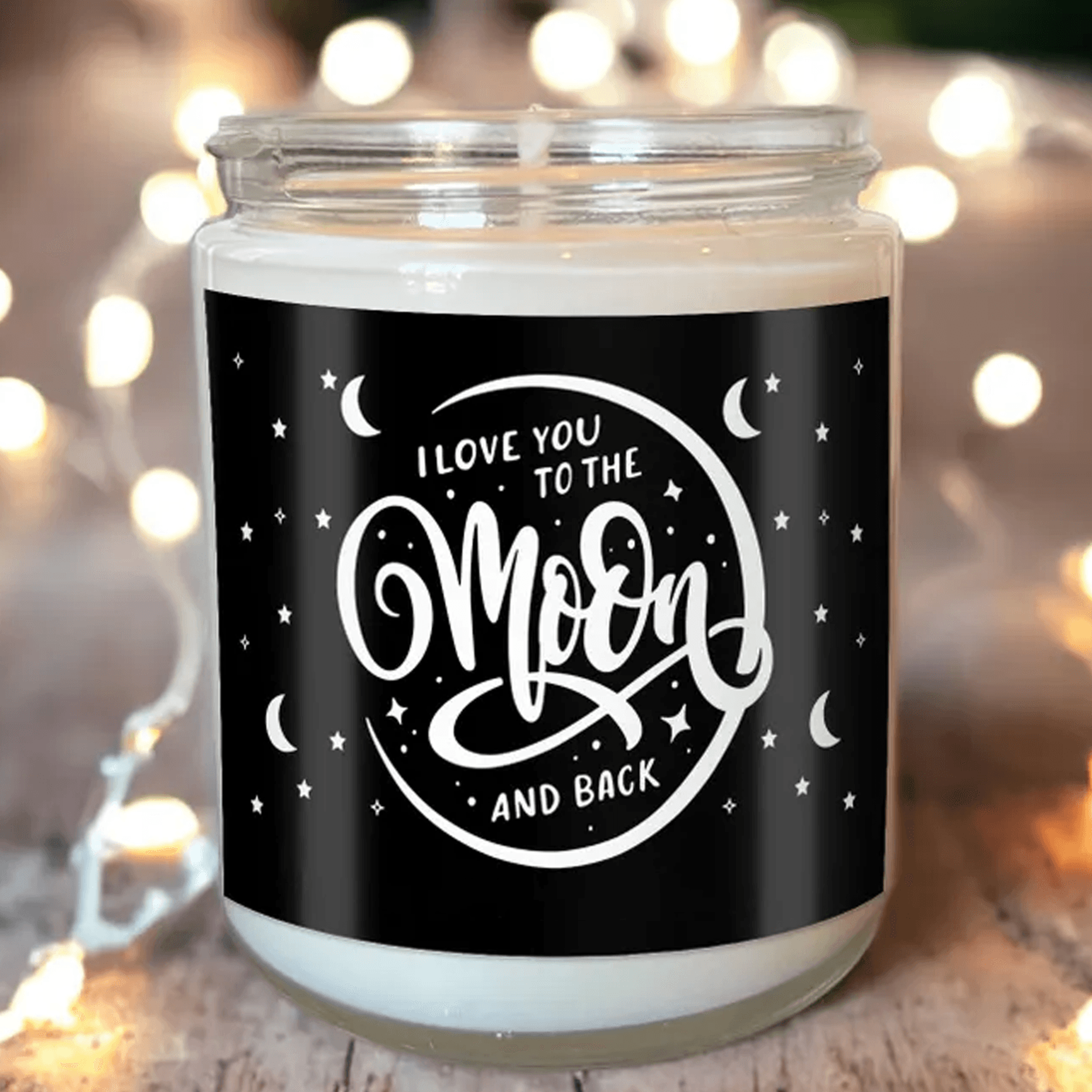 love you to the moon and back candle, romantic soy candle gift, anniversary candle, valentine's gift, couple gift, 9oz s