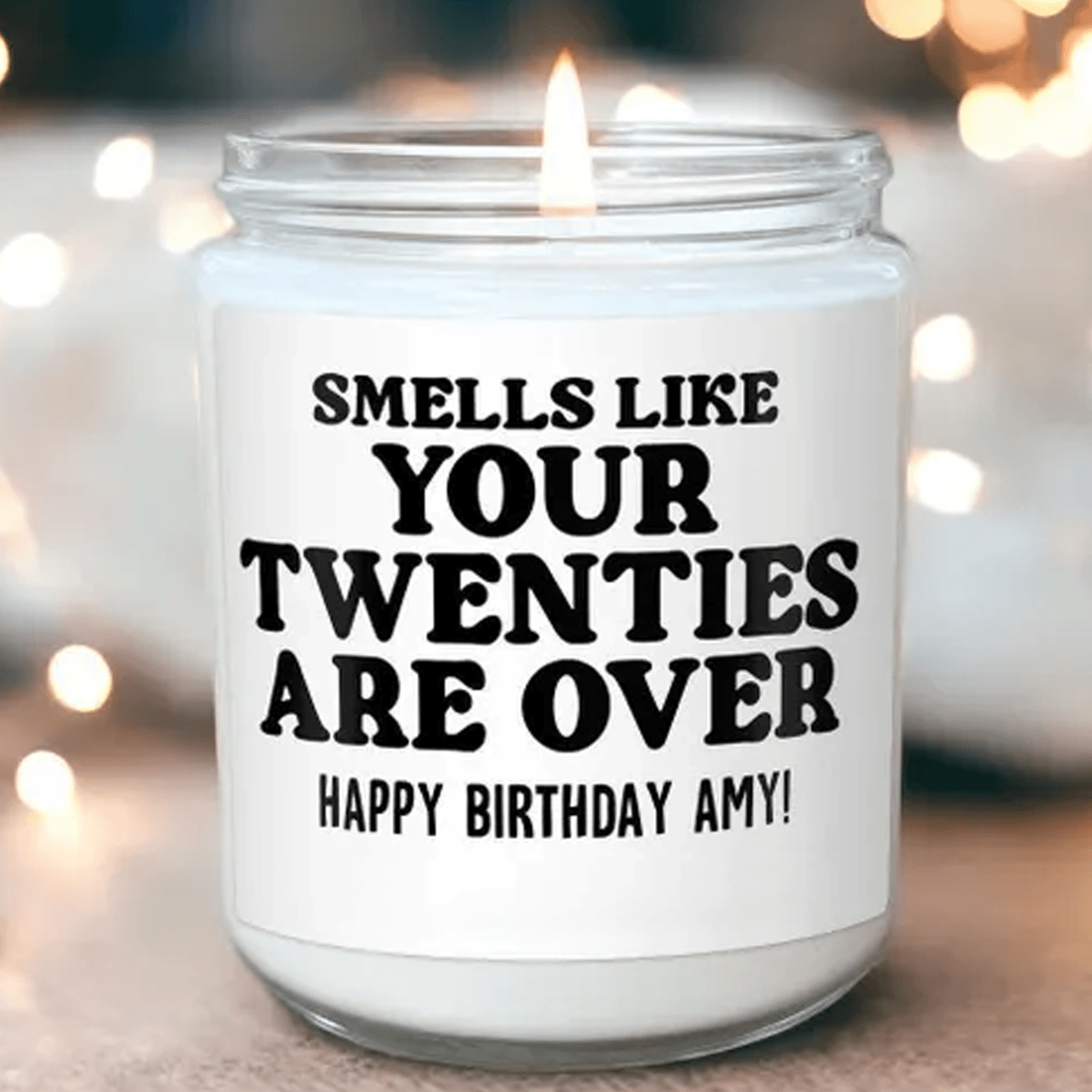 30th birthday candle, smells like your twenties are over, funny 30th birthday gift, dirty thirty gift, 9oz soy candle