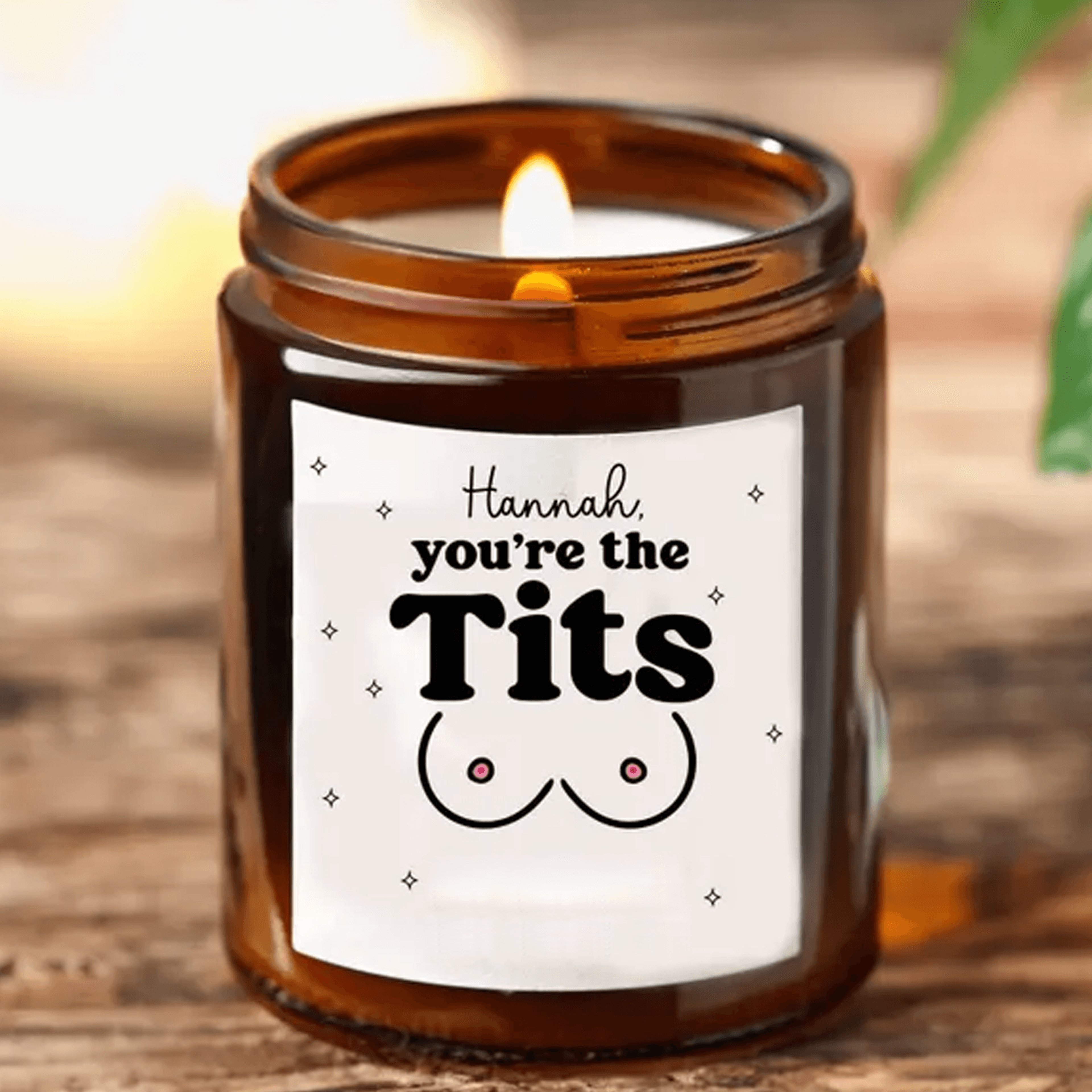 you're the tits funny friendship candle, best friend soy candle, funny bestie gift, birthday gift for friend, 9oz soy ca