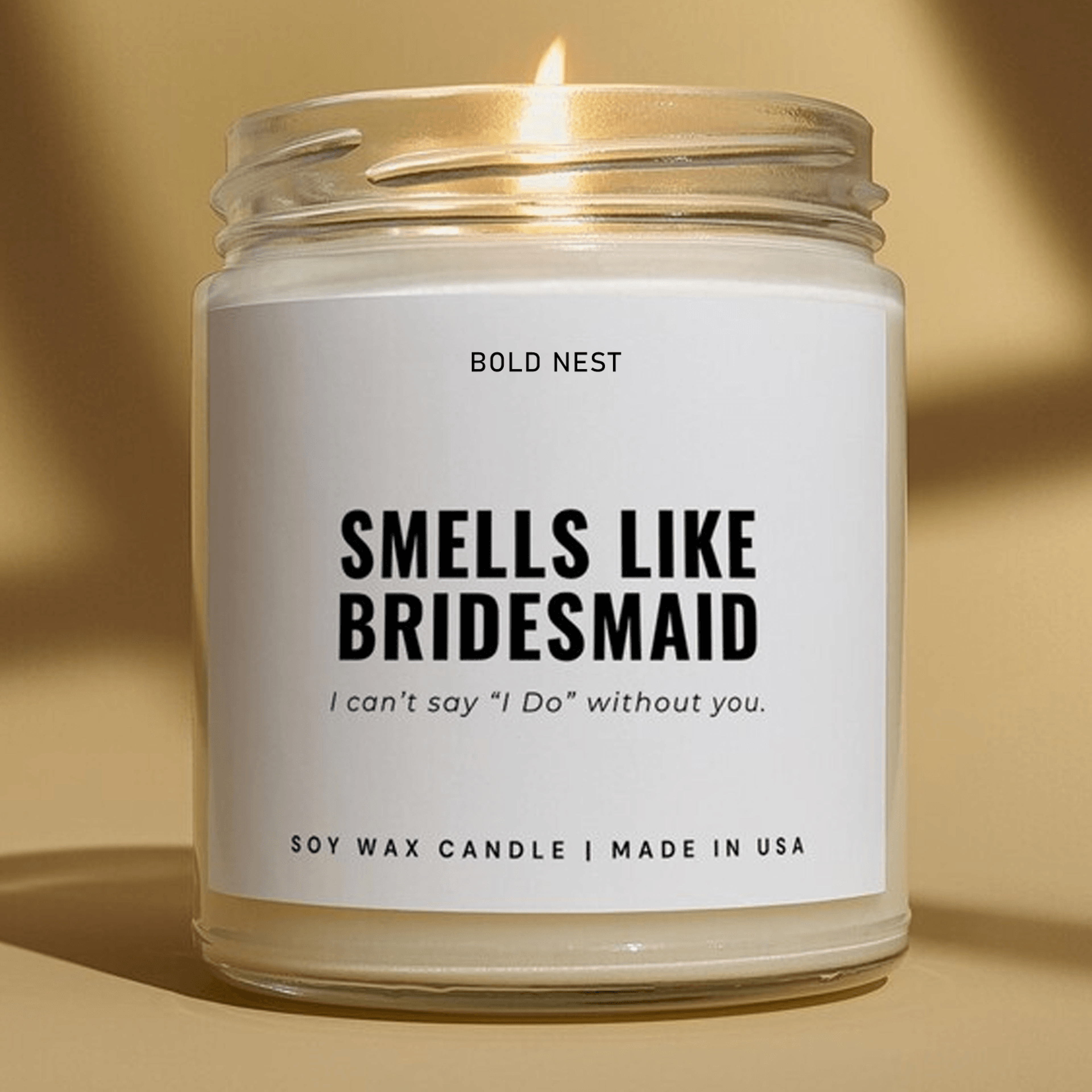 bridesmaid proposal candle, will you be my bridesmaid gift, funny bridesmaid proposal, bridal party soy candle