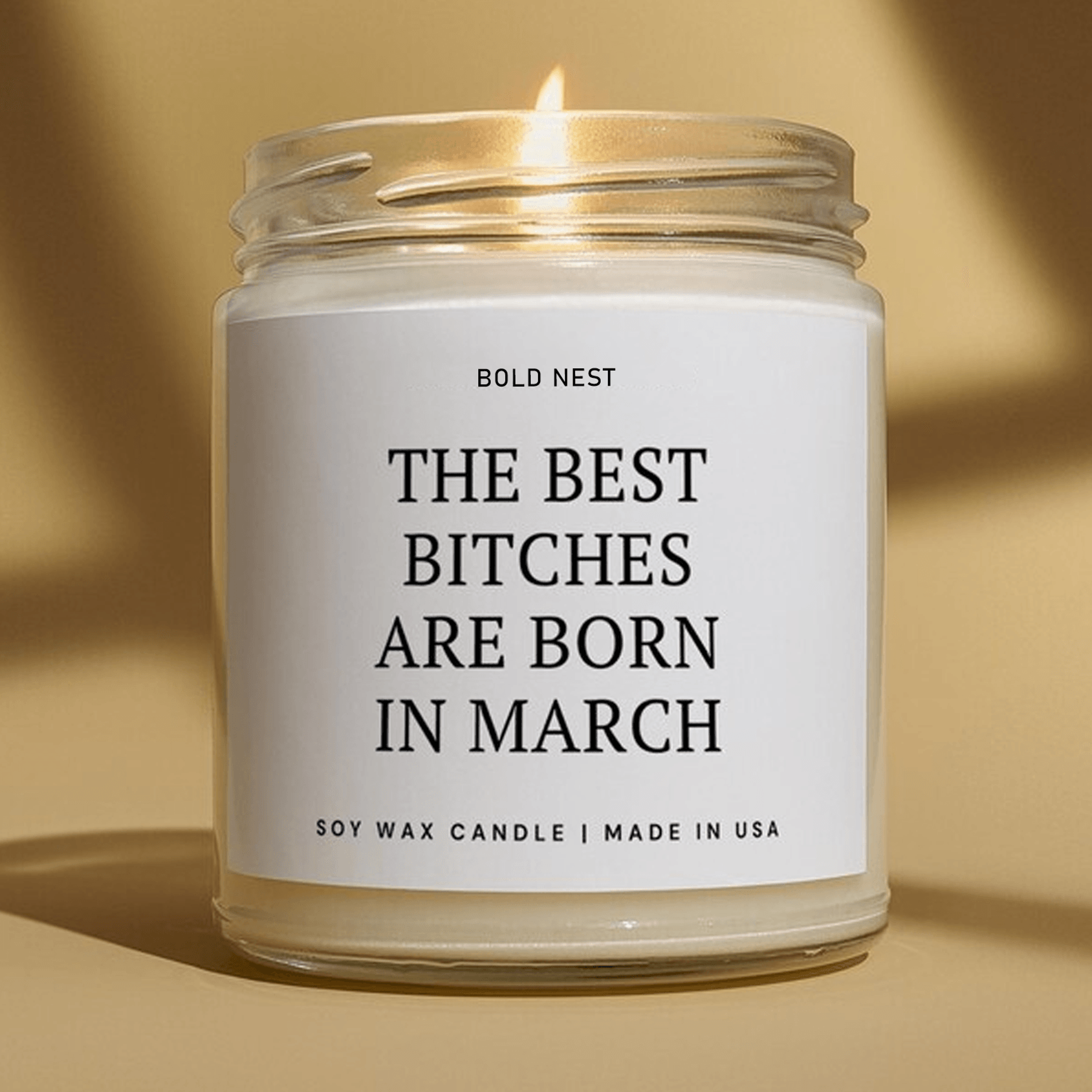 funny march birthday candle, march birthday gift for women, best friend birthday soy candle, bff birthday present