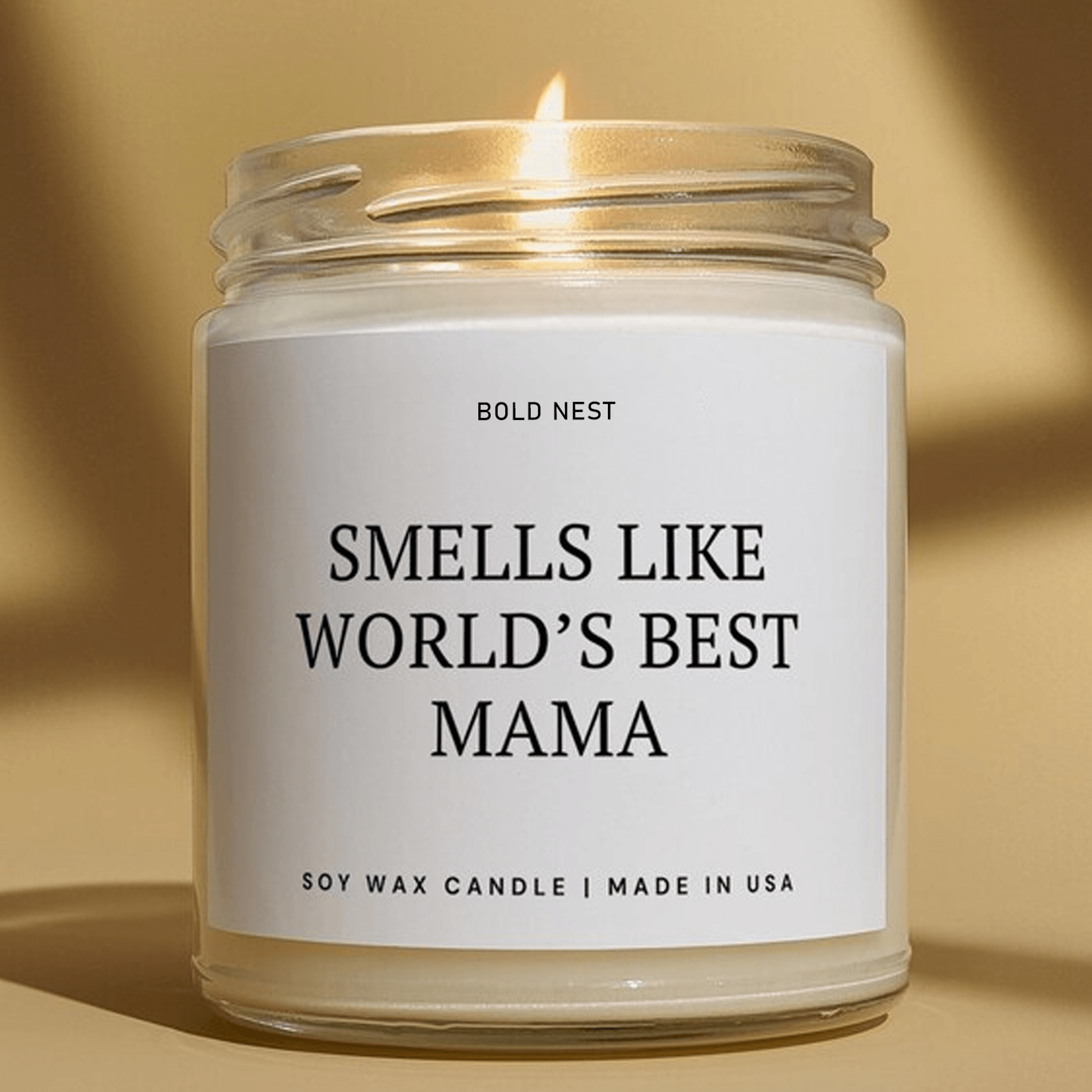 world's best mama candle, new mom gift, mother's day candle for mom, baby shower soy candle, first mother's day gift