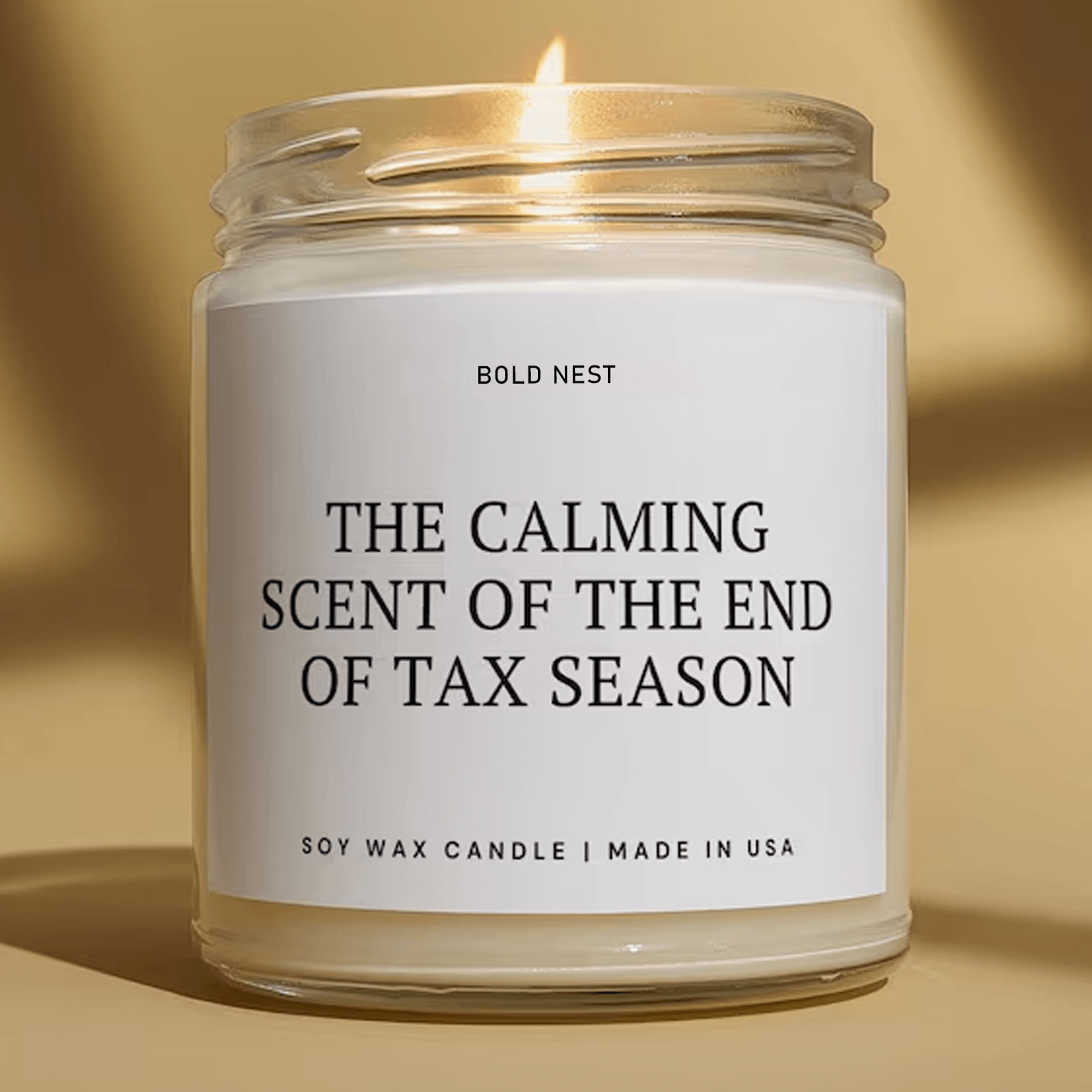 funny accountant candle, cpa gift, certified public accountant candle, accountant appreciation gift, tax season soy cand