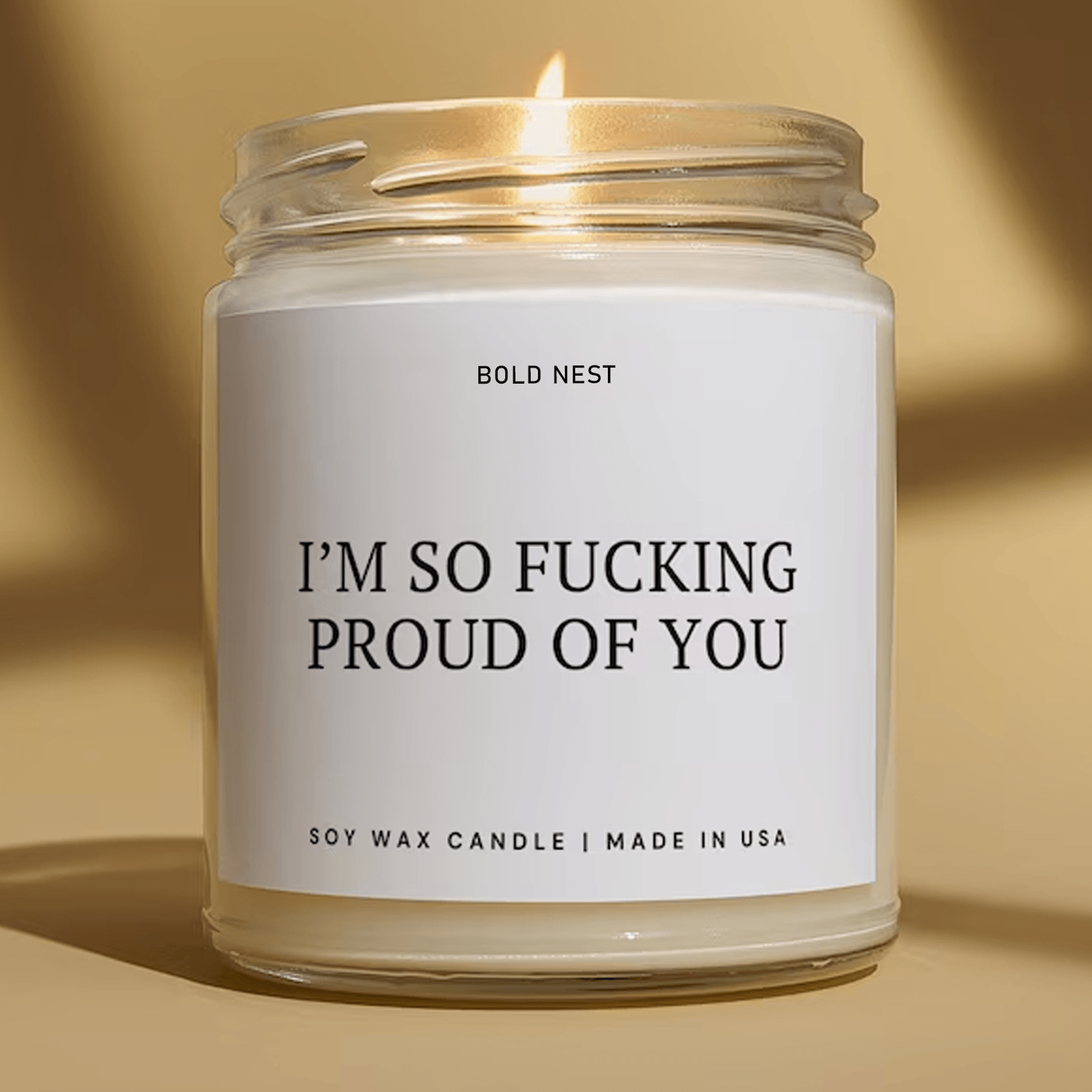 proud of you candle, funny graduation gift, congratulations graduate candle, college graduation soy candle, inspirationa