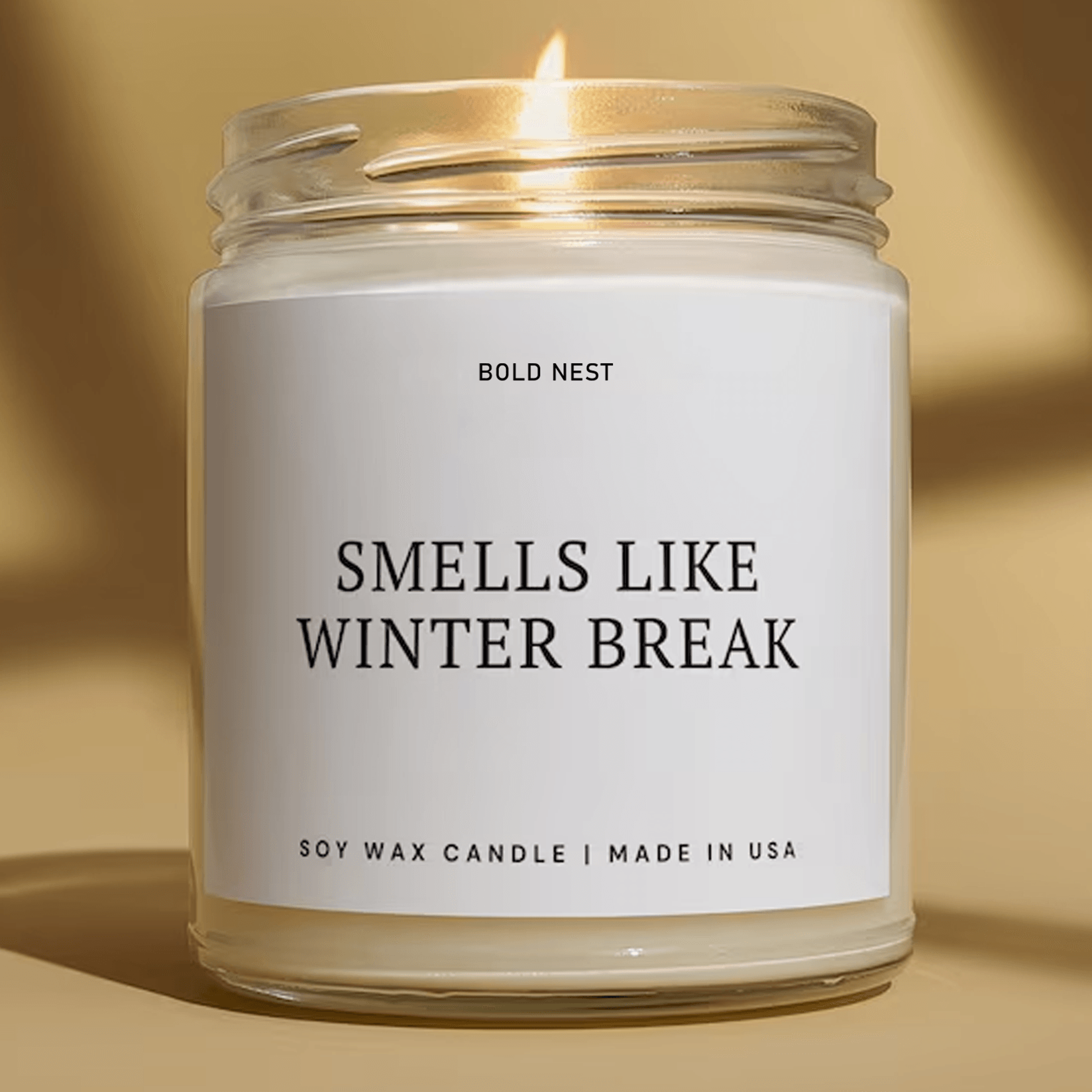 funny teacher gift candle, smells like winter break candle, teacher appreciation gift, christmas teacher gift