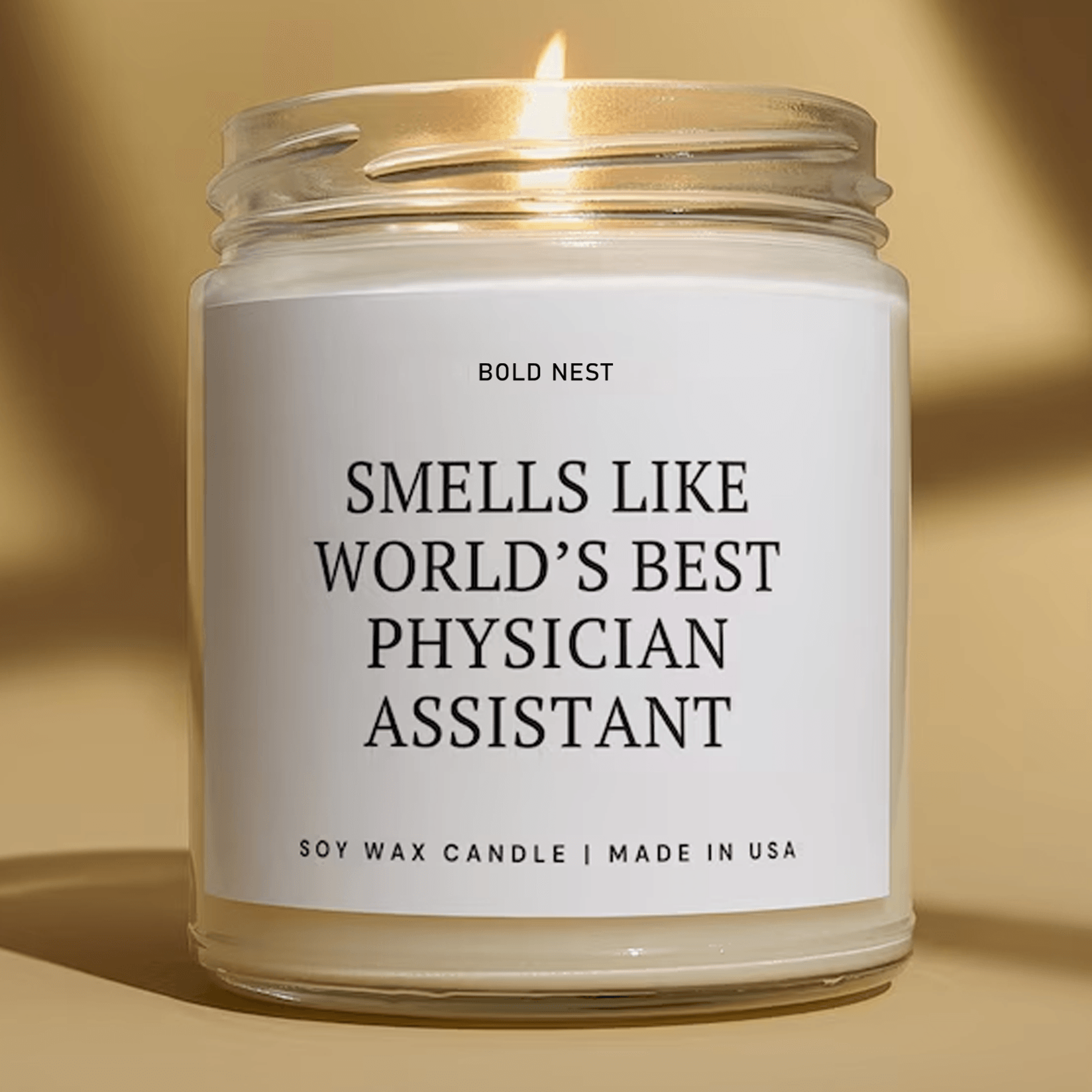 physician assistant gift candle, pa appreciation gift, physician assistant graduation gift, thank you pa candle