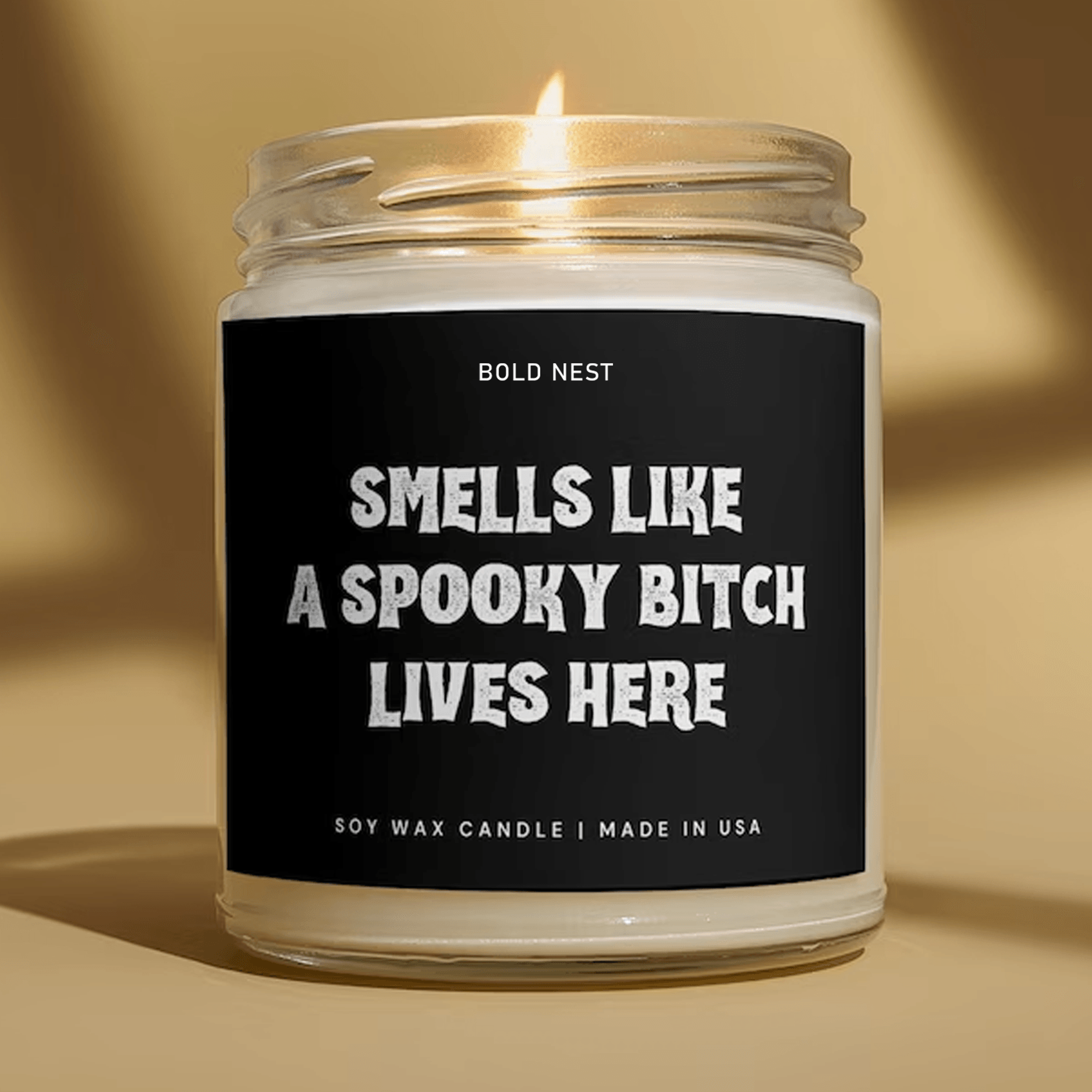 funny spooky halloween gift candle, halloween candle, spooky season decor, ghost candle, fall gift for her, witchy decor
