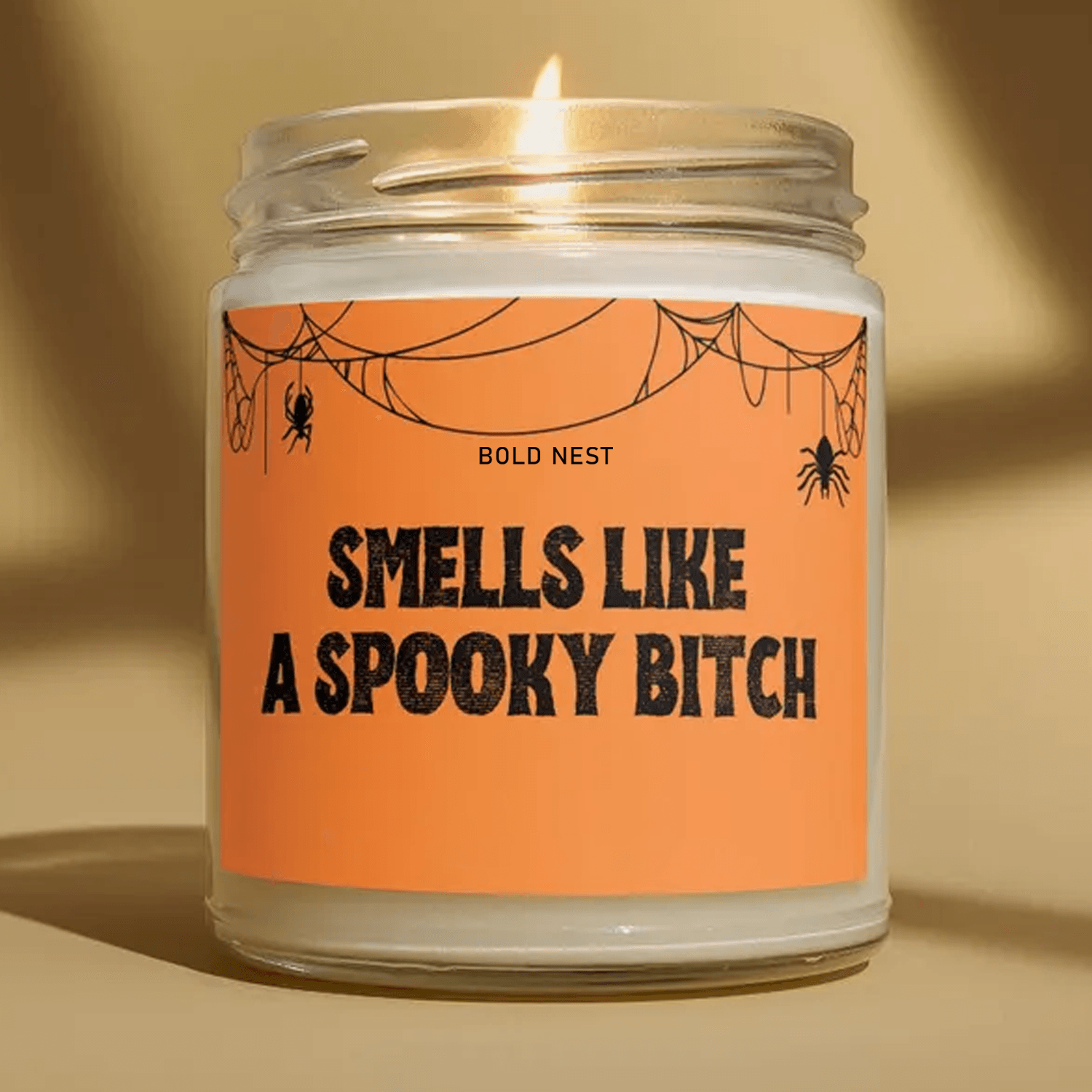 spooky bitch halloween candle, funny halloween gift for her, spooky season candle, witchy home decor, fall candle, ghost
