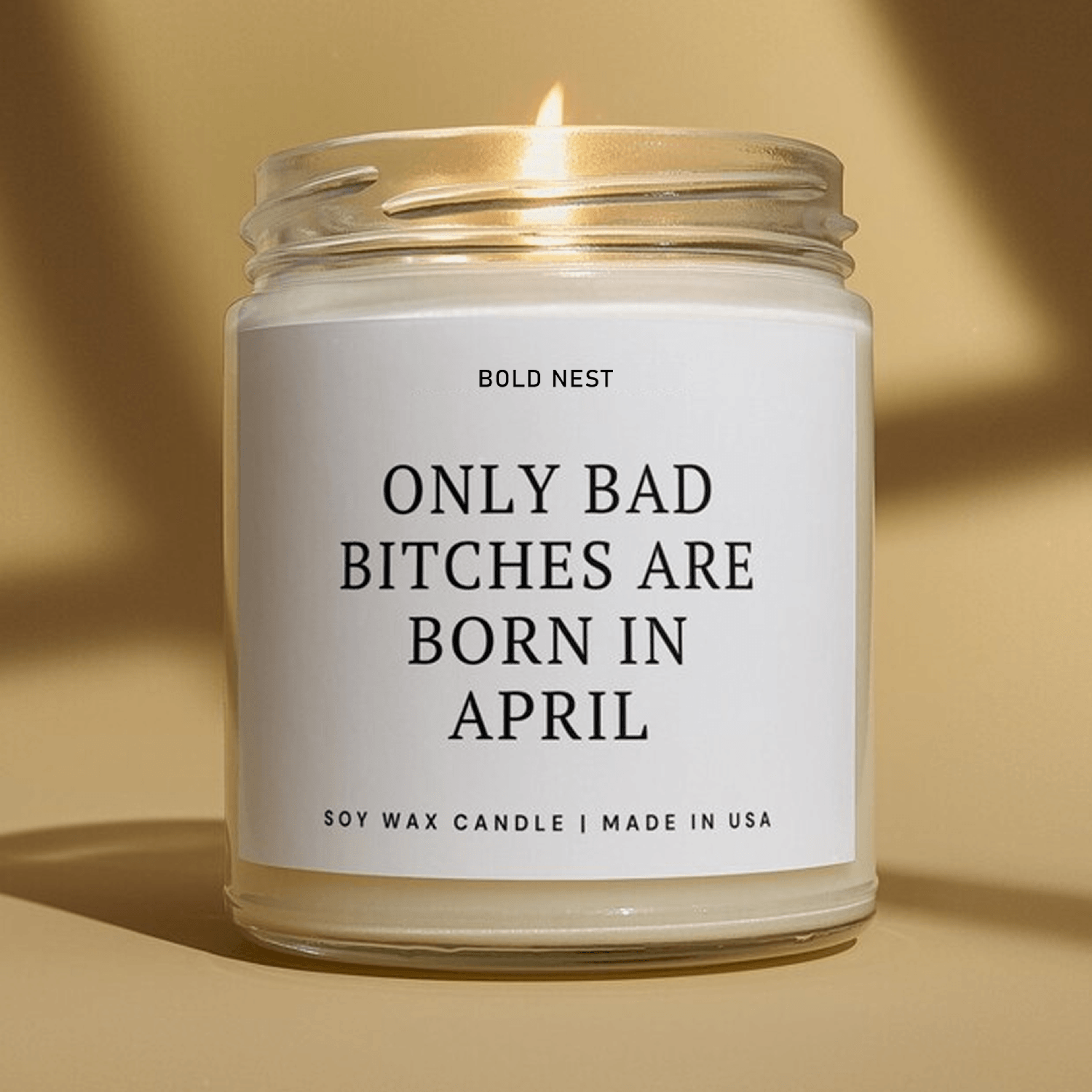 funny april birthday candle, bad bitch born in april, april birthday gift for her, aries taurus gift, best friend birthd