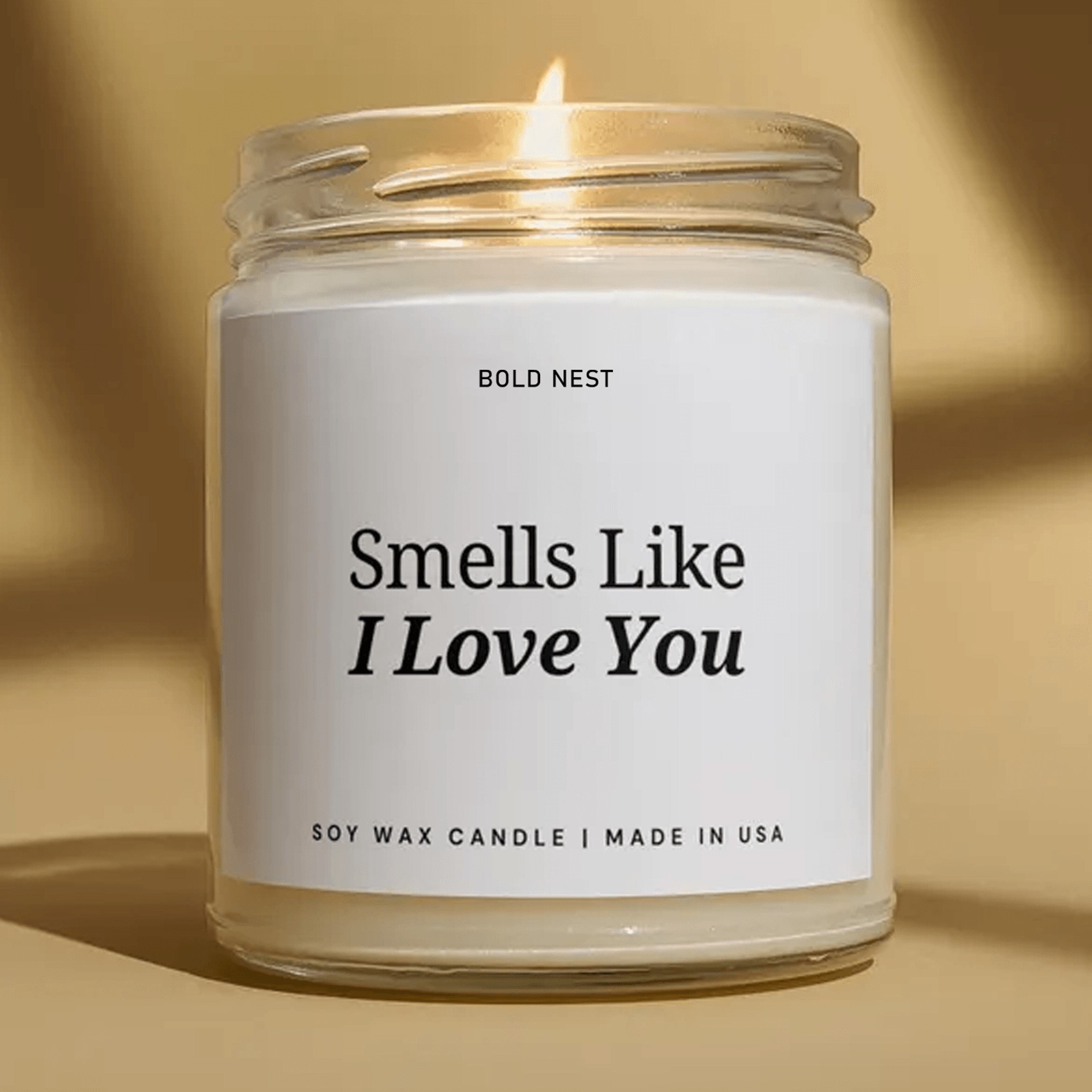 i love you candle, anniversary gift for him, romantic gift for her, boyfriend girlfriend gift, couples soy candle