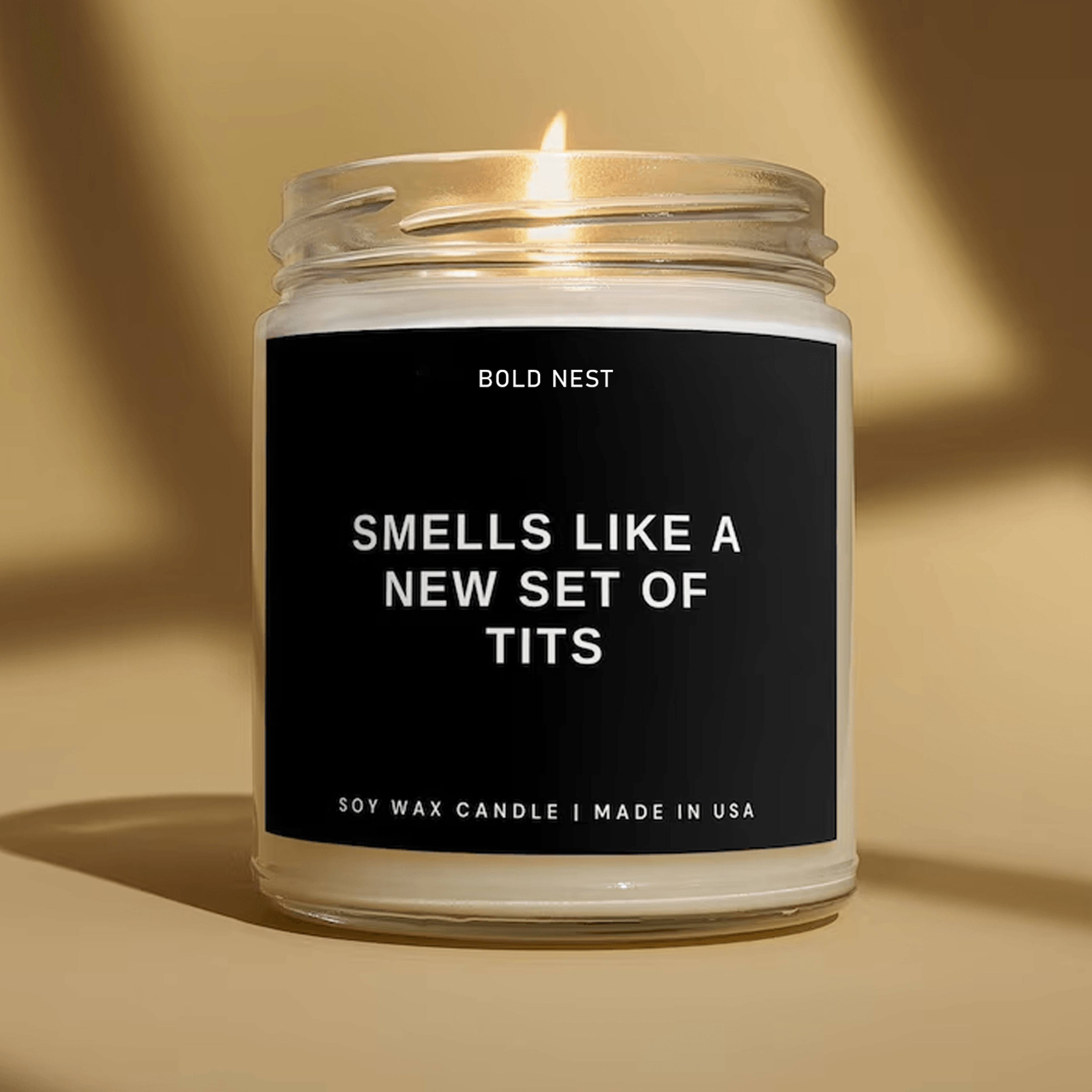 boob job candle gift, funny breast augmentation gift, new boobs recovery gift, breast surgery candle, get well soon gift