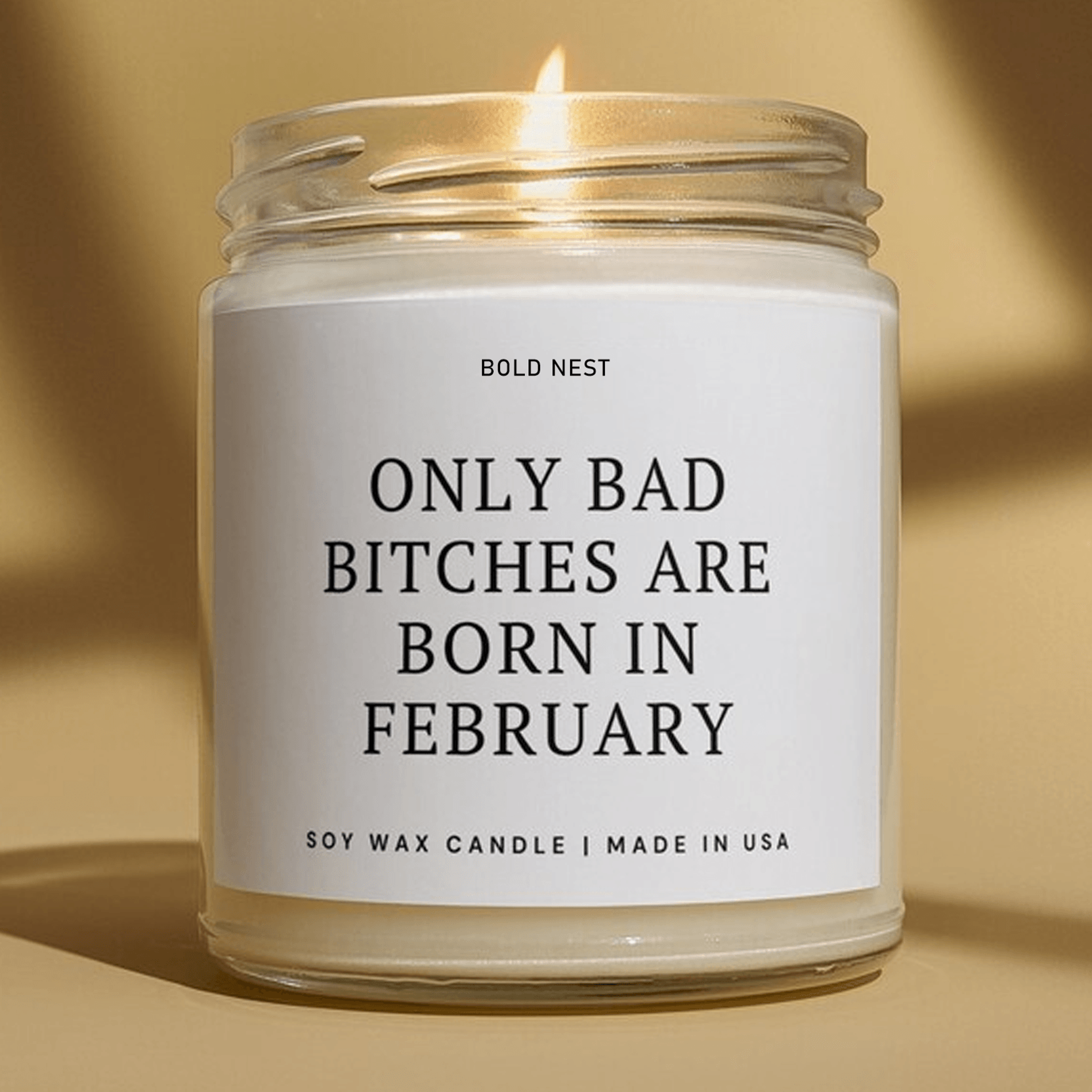 february birthday candle, february birth month candle, best friend birthday gift, funny birthday candle for her