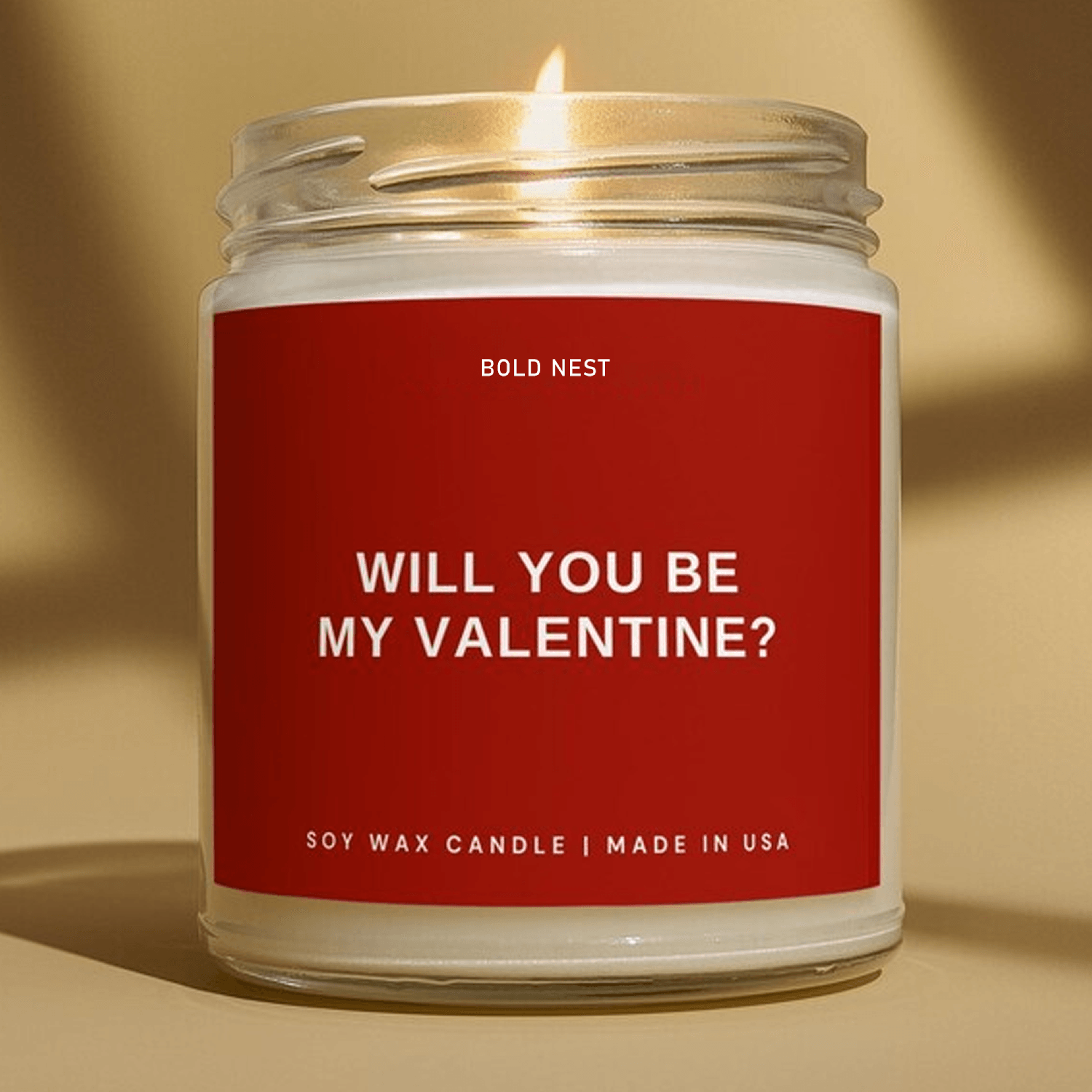 valentines day candle, will you be my girlfriend candle, girlfriend proposal gift, romantic candle for her