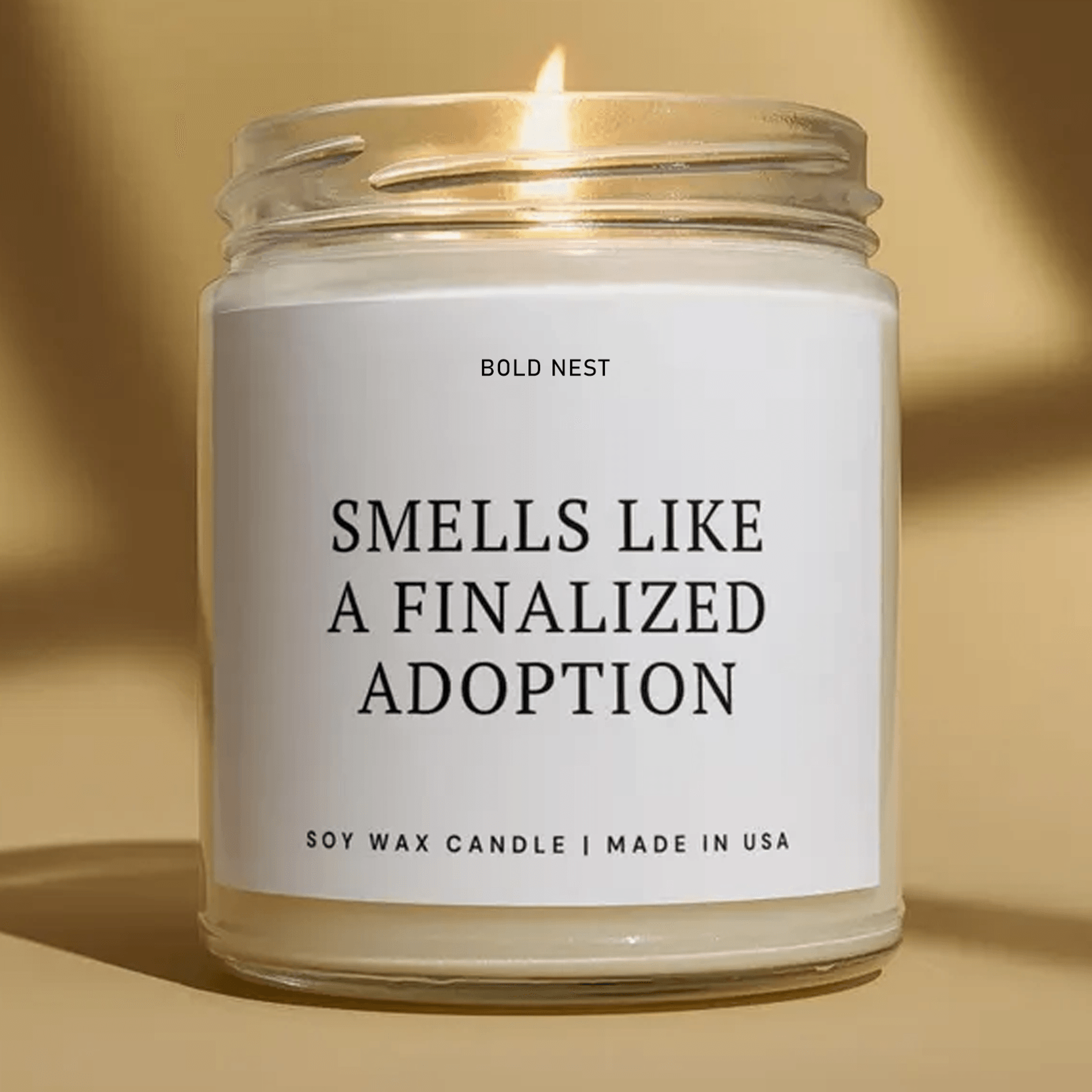 finalized adoption candle, adoption gift, gotcha day candle, forever family gift, adoptive parents celebration gift