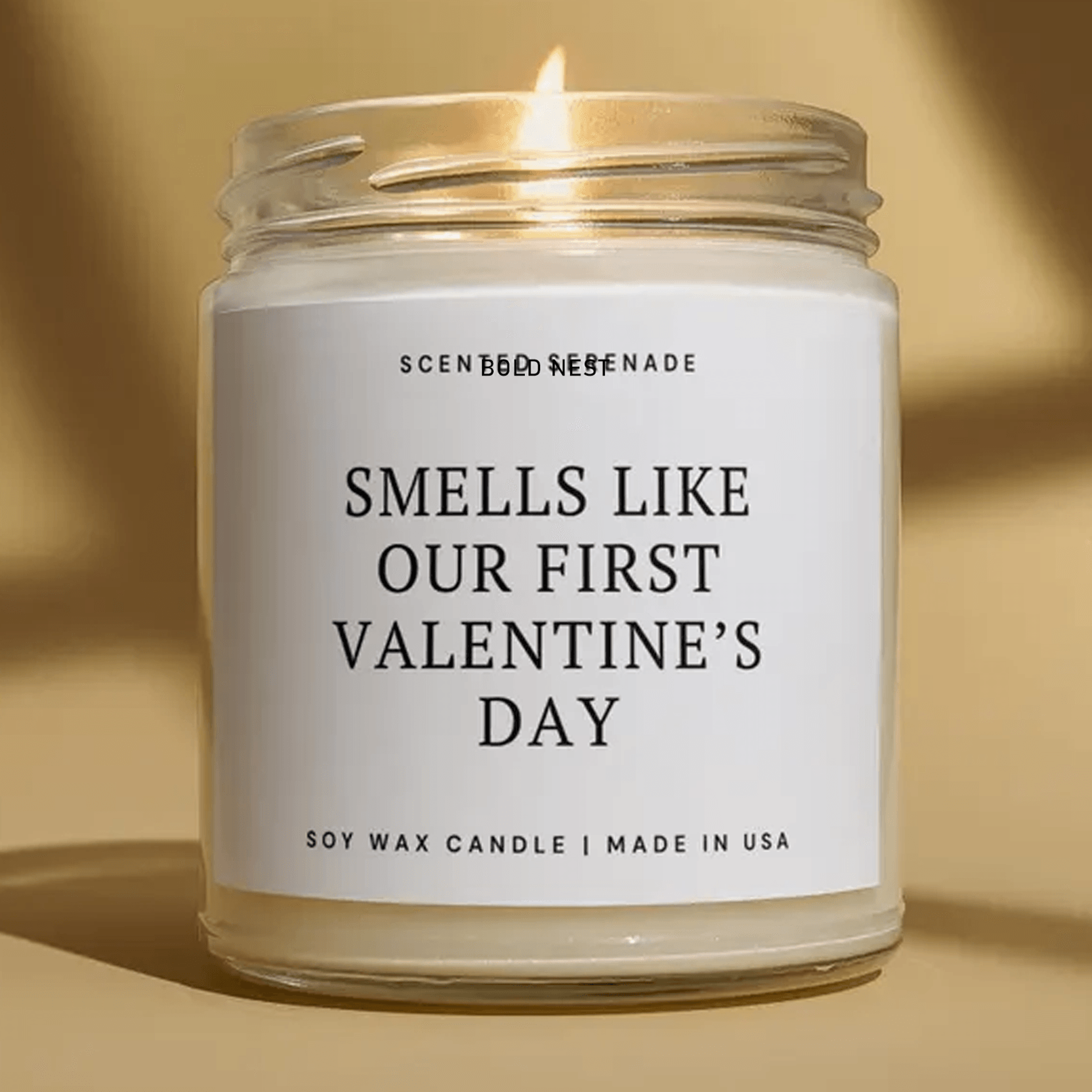 first valentine's day candle, first valentines gift for him, romantic candle gift, boyfriend valentine's gift