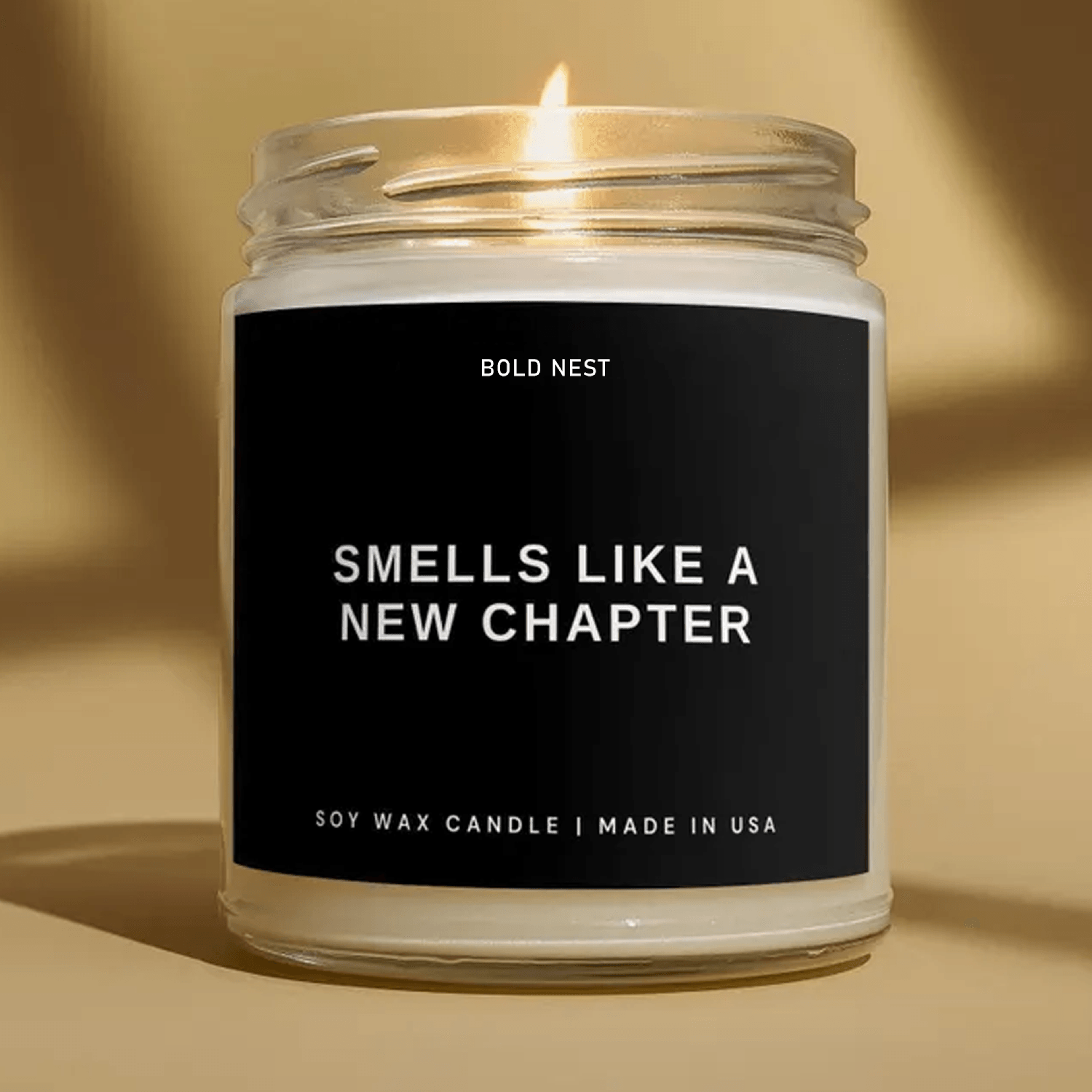 a new chapter candle, new beginnings gift, new job gift, retirement candle, graduation gift, new home gift