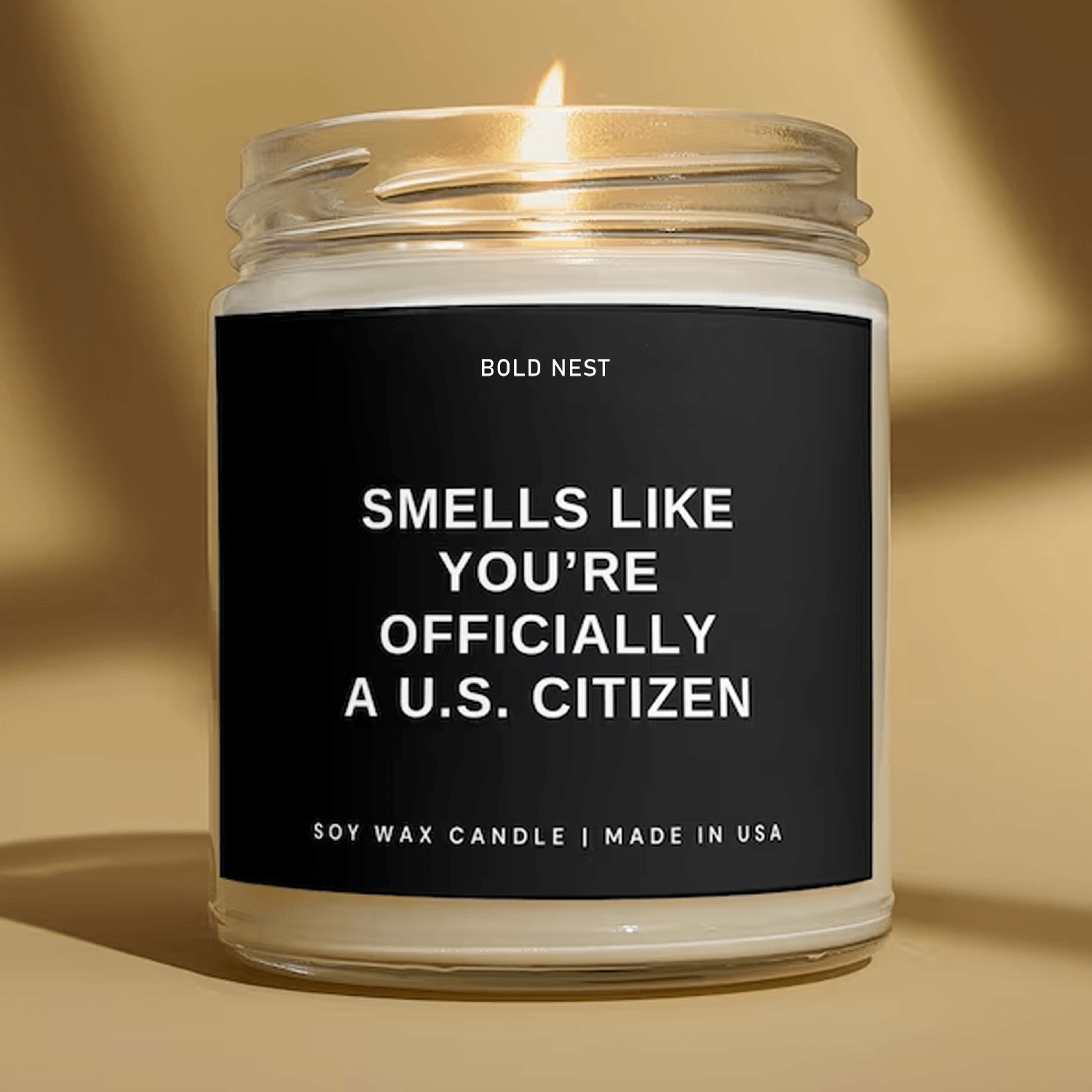 funny us citizenship candle, american citizenship gift, new citizen candle, naturalization gift, oath ceremony gift