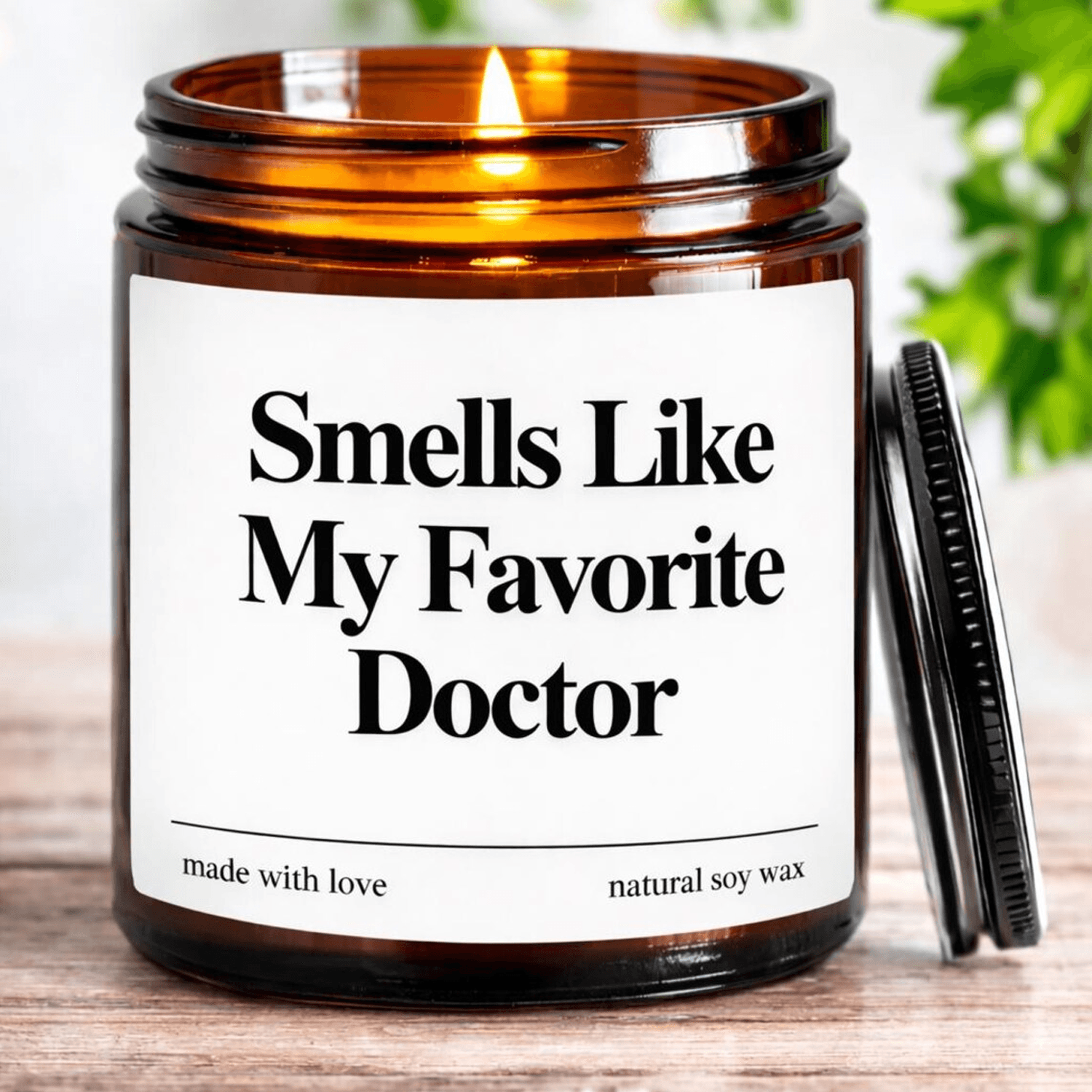 smells like my favorite doctor candle, doctor appreciation gift, physician gift, medical school graduation gift, doctor