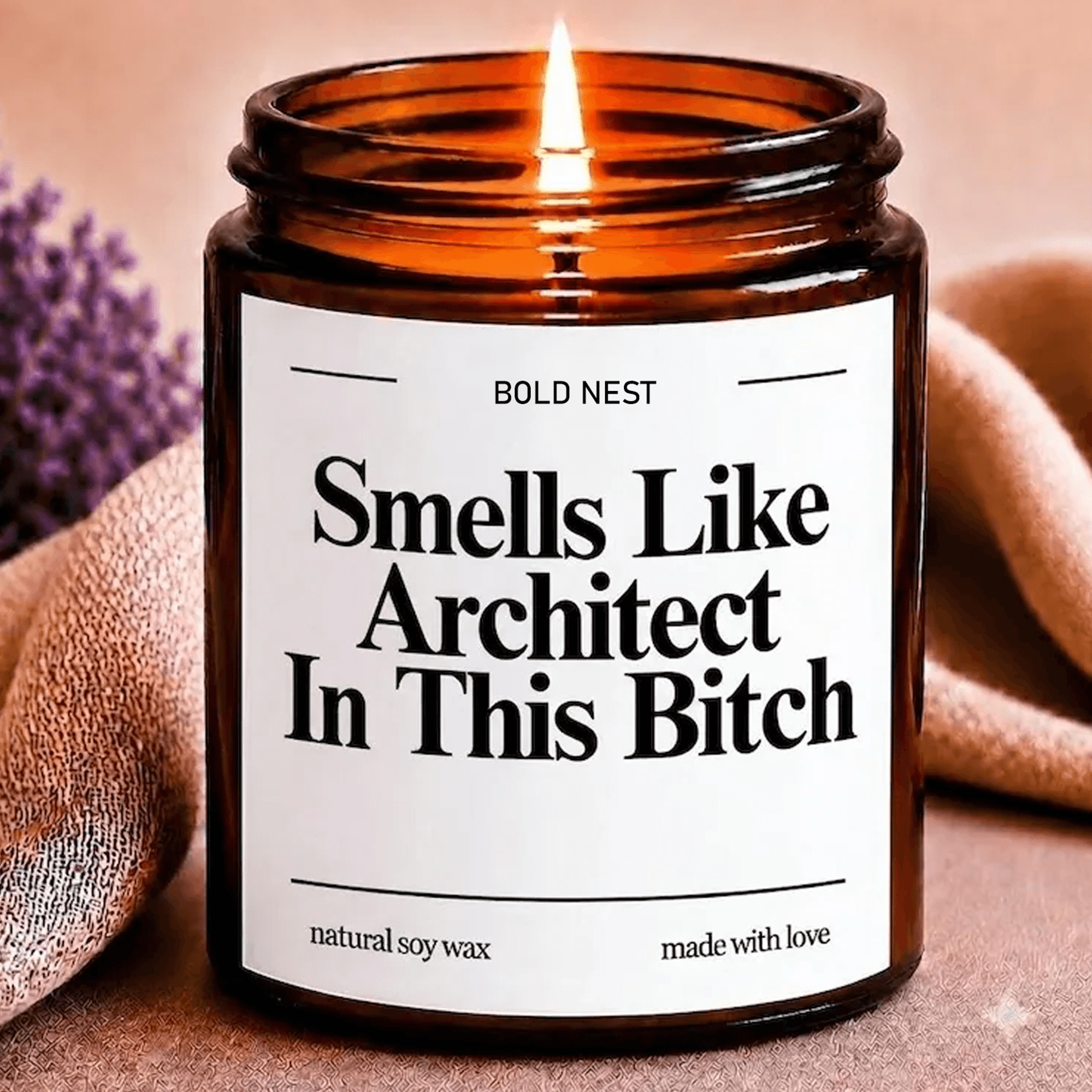 funny architect candle, architect gift, architecture graduation gift, new architect gift, coworker office gift
