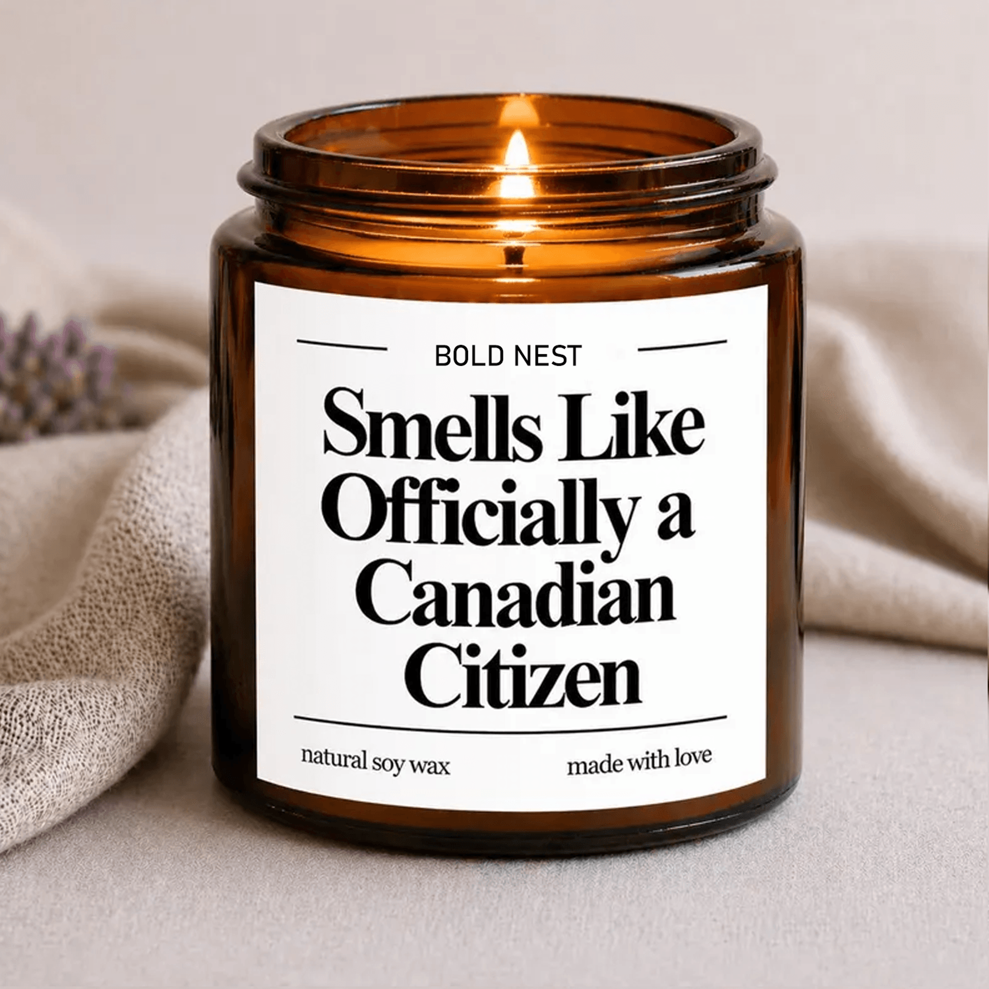 canadian citizenship candle, officially canadian citizen gift, new citizen gift, canada immigration & citizenship ceremo