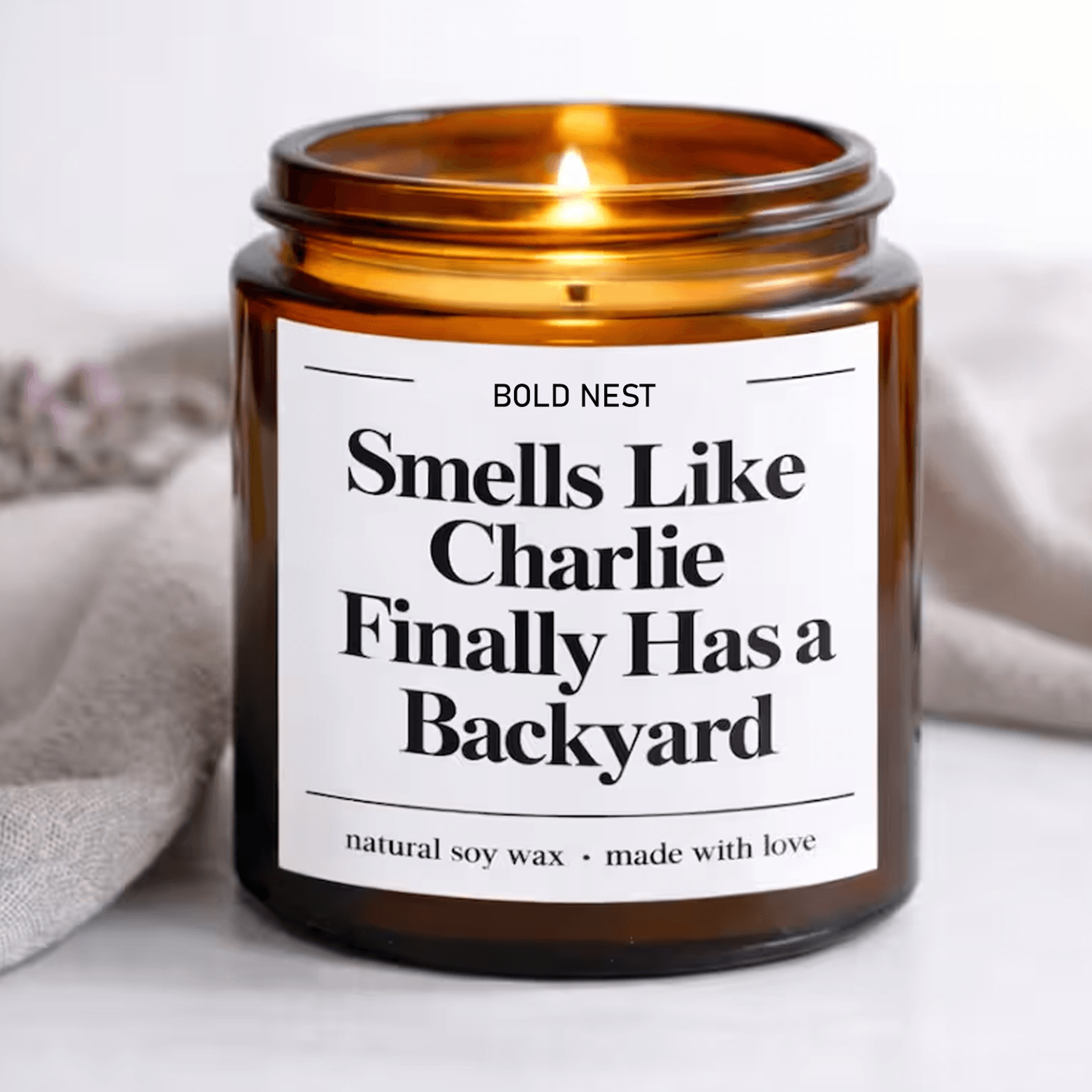 personalized new home candle, funny housewarming gift, first home gift, realtor closing gift, custom homeowner candle
