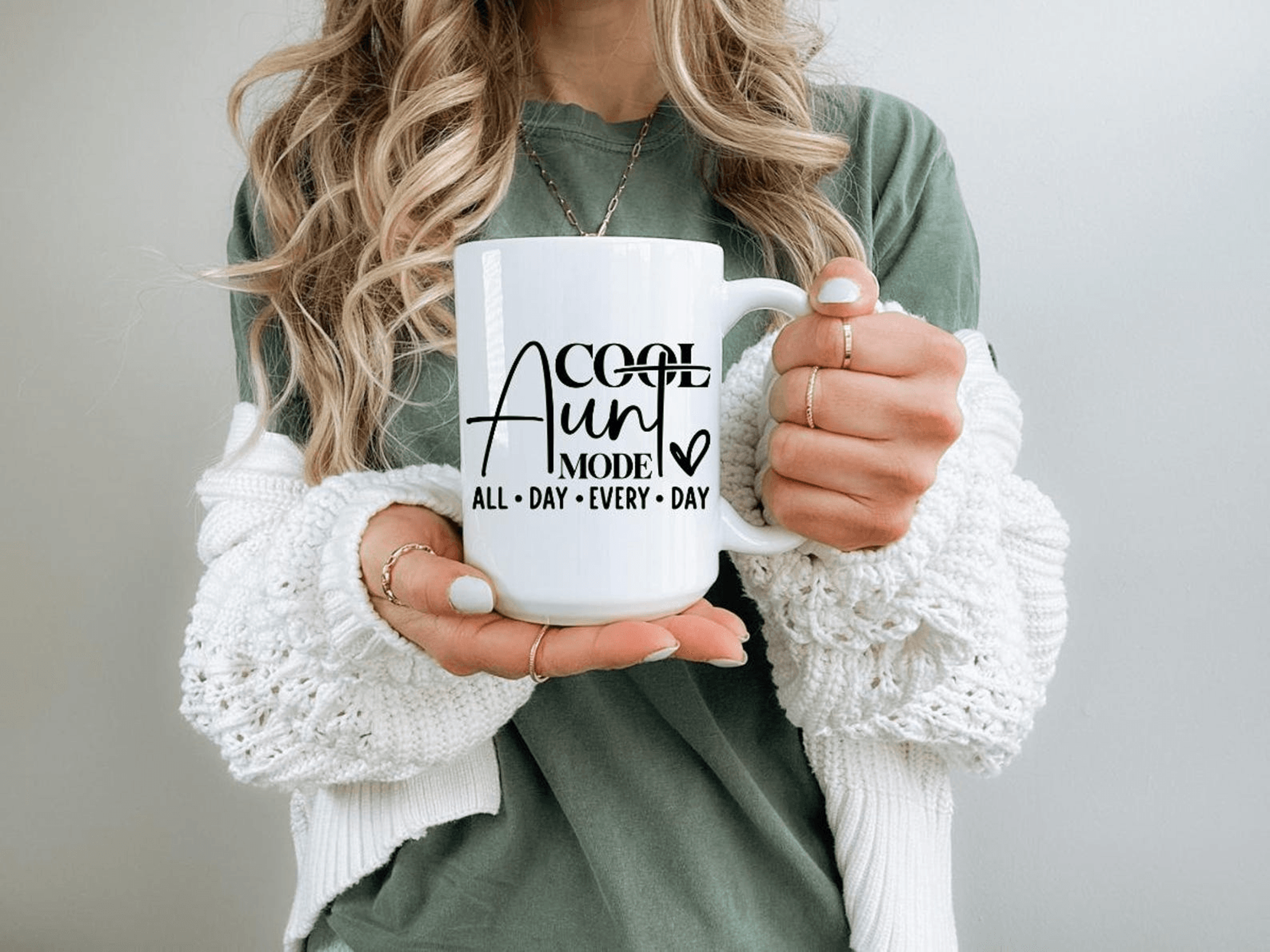 cool aunt mode coffee mug – funny aunt gift cup for birthdays, holidays, and everyday smiles