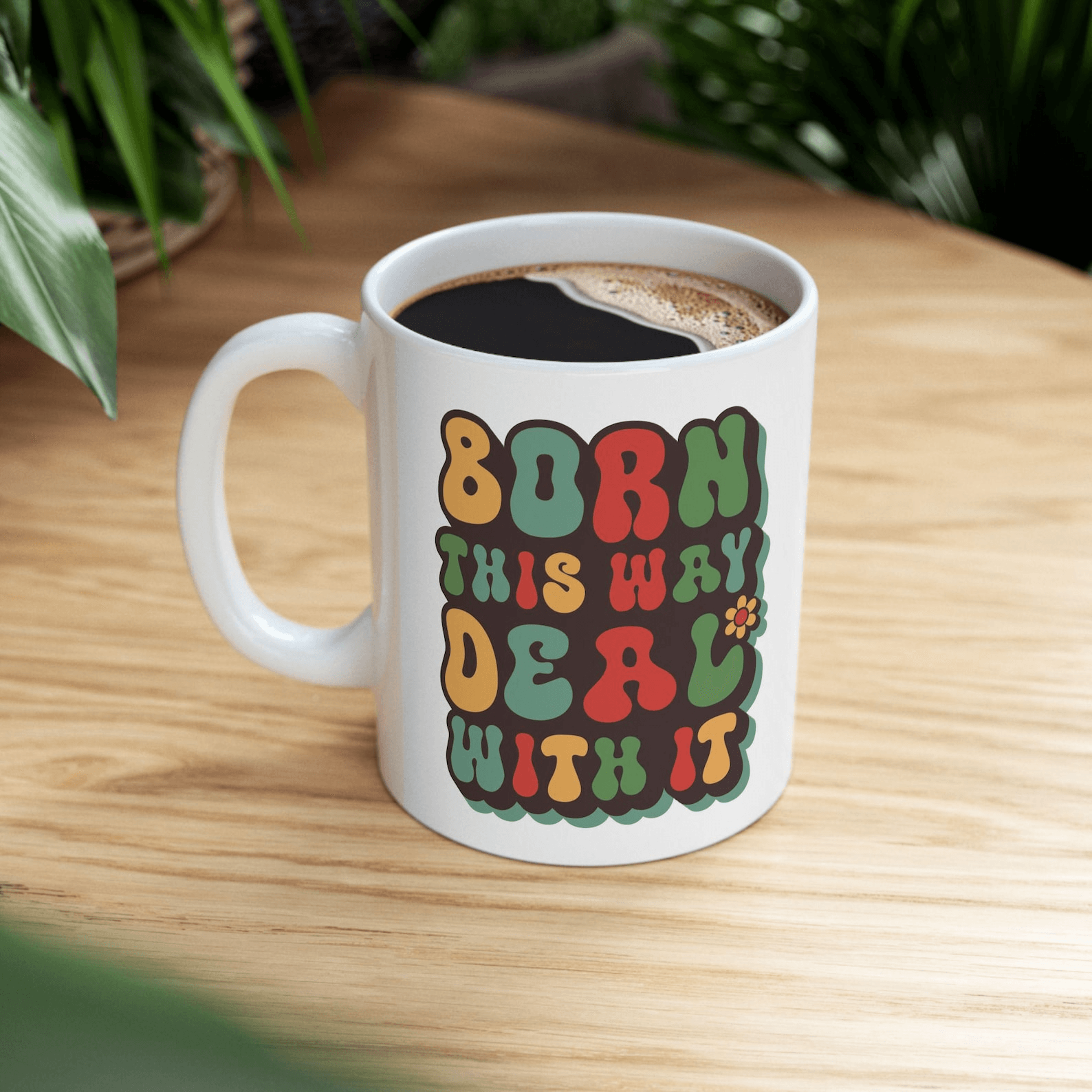 born this way lgbt pride coffee mug – rainbow equality ceramic gift cup