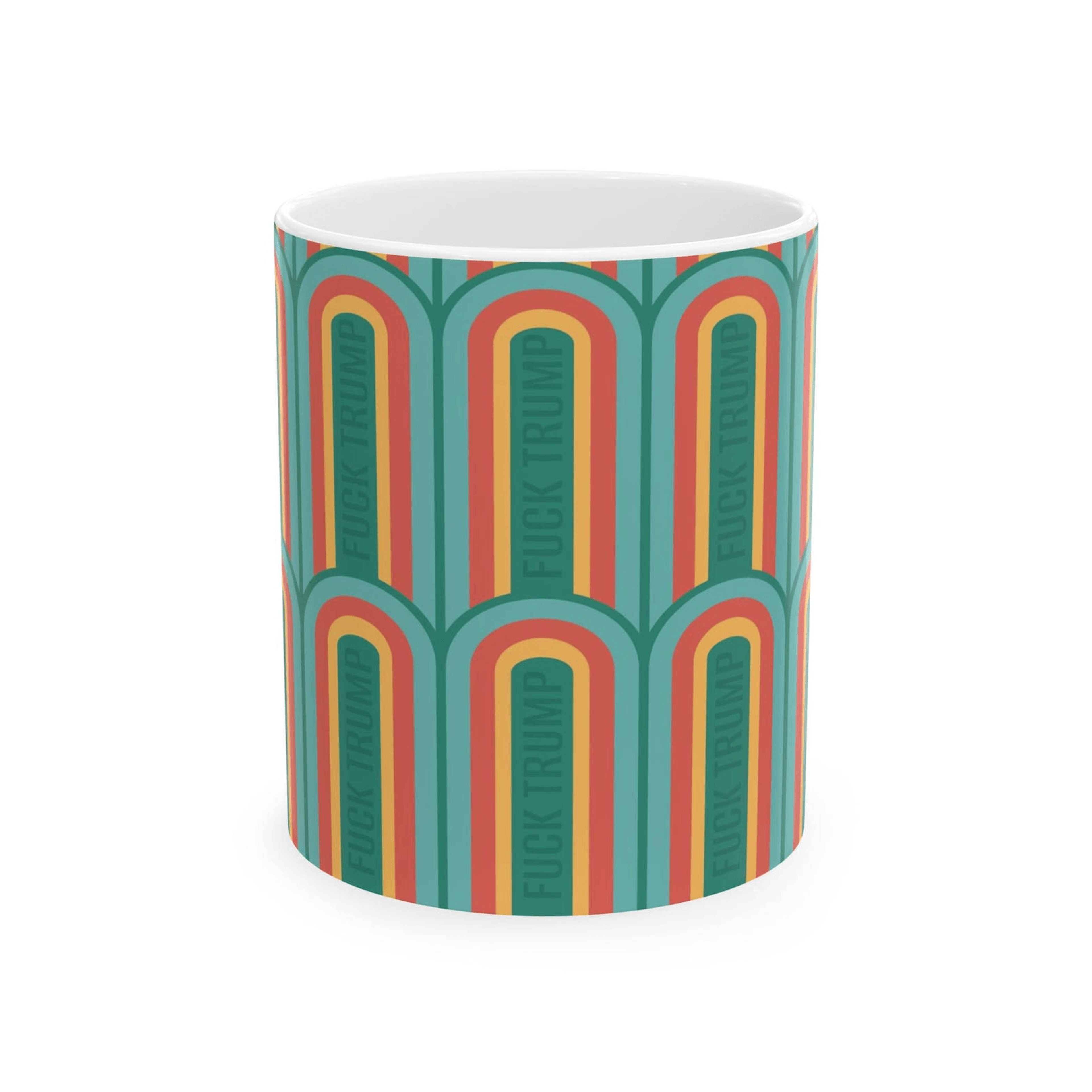 subtle anti trump political protest mug – ceramic coffee cup for activists