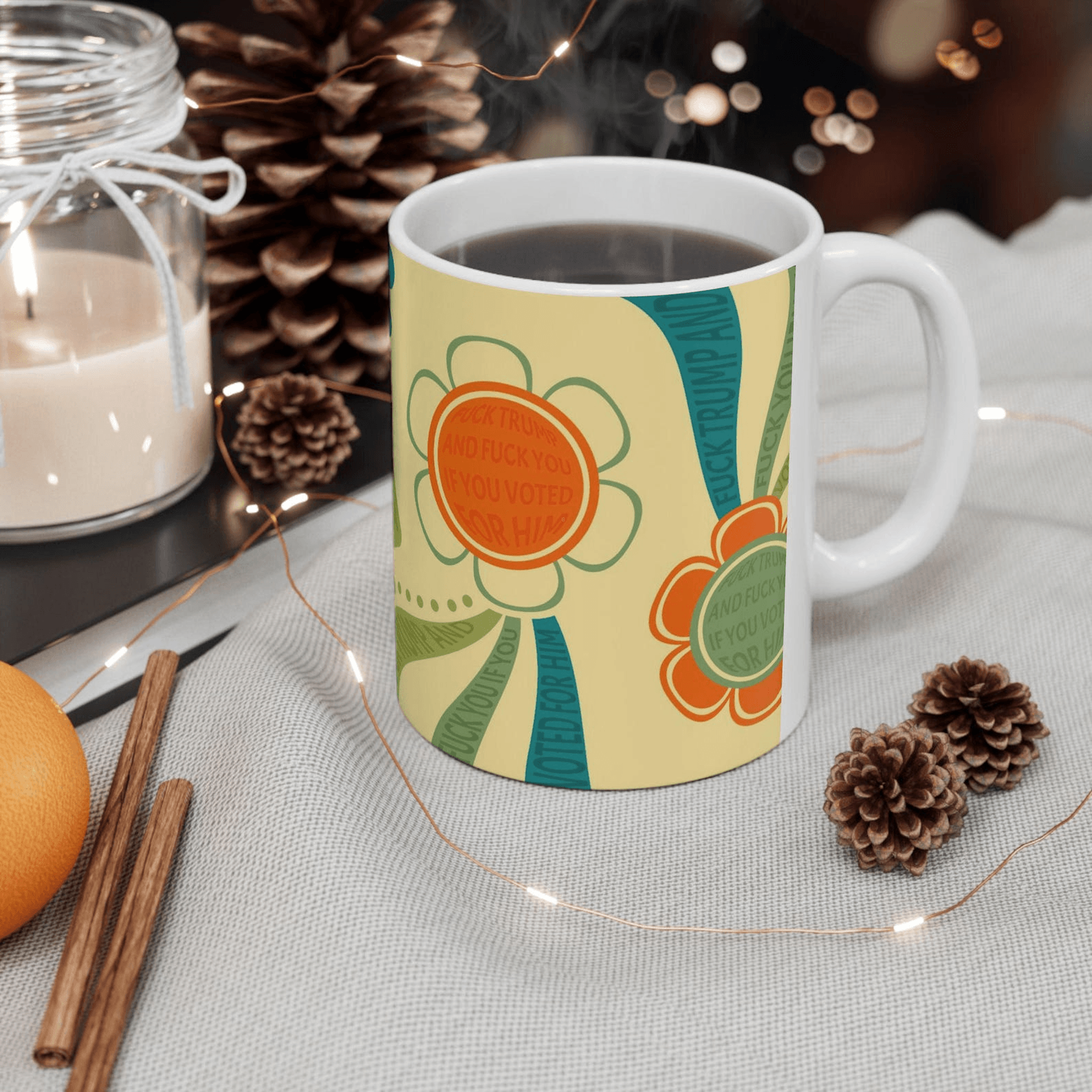anti trump political resistance mug – ceramic coffee cup activist gift