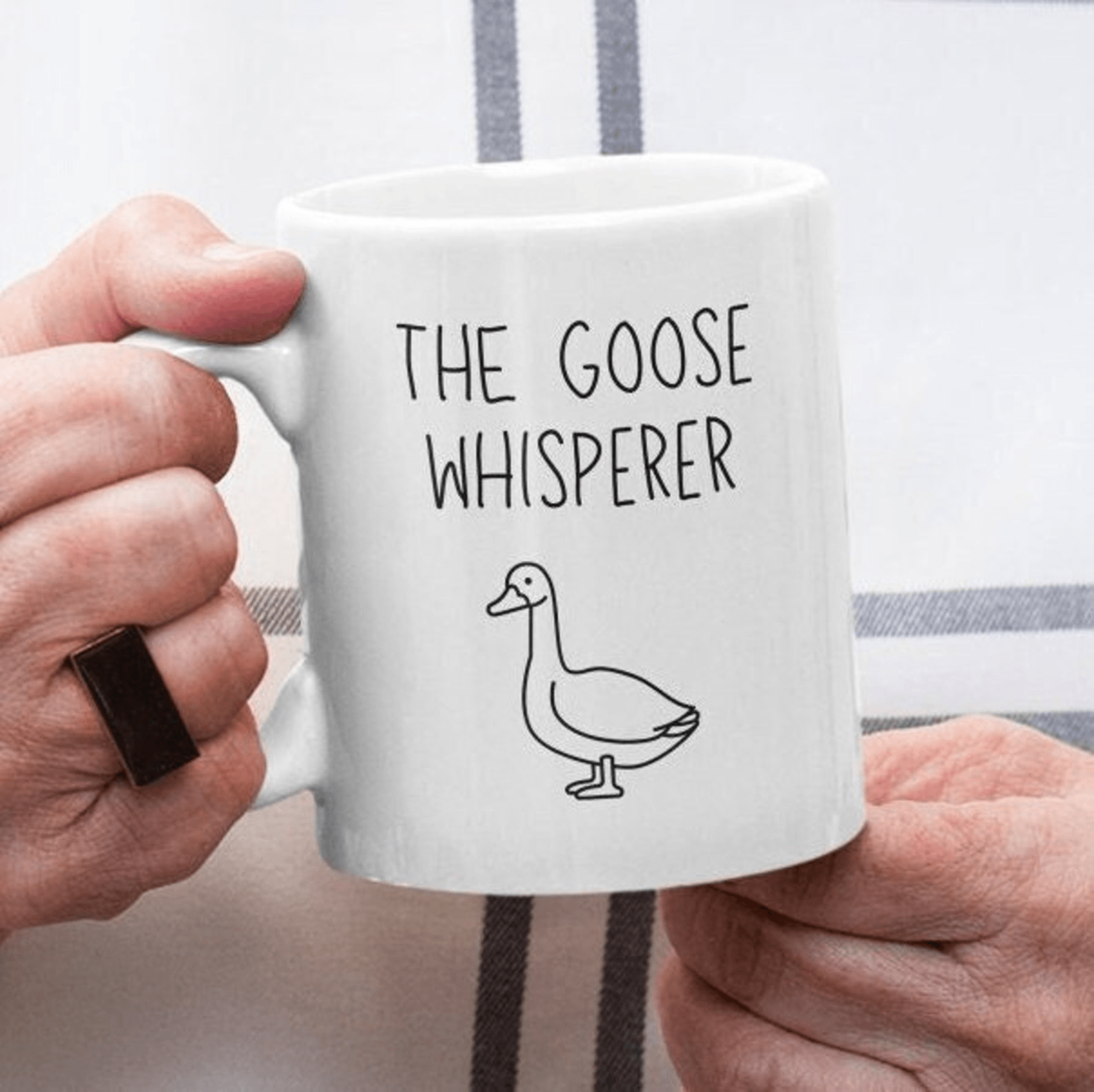 funny goose homestead mug – goose owner ceramic coffee cup gift